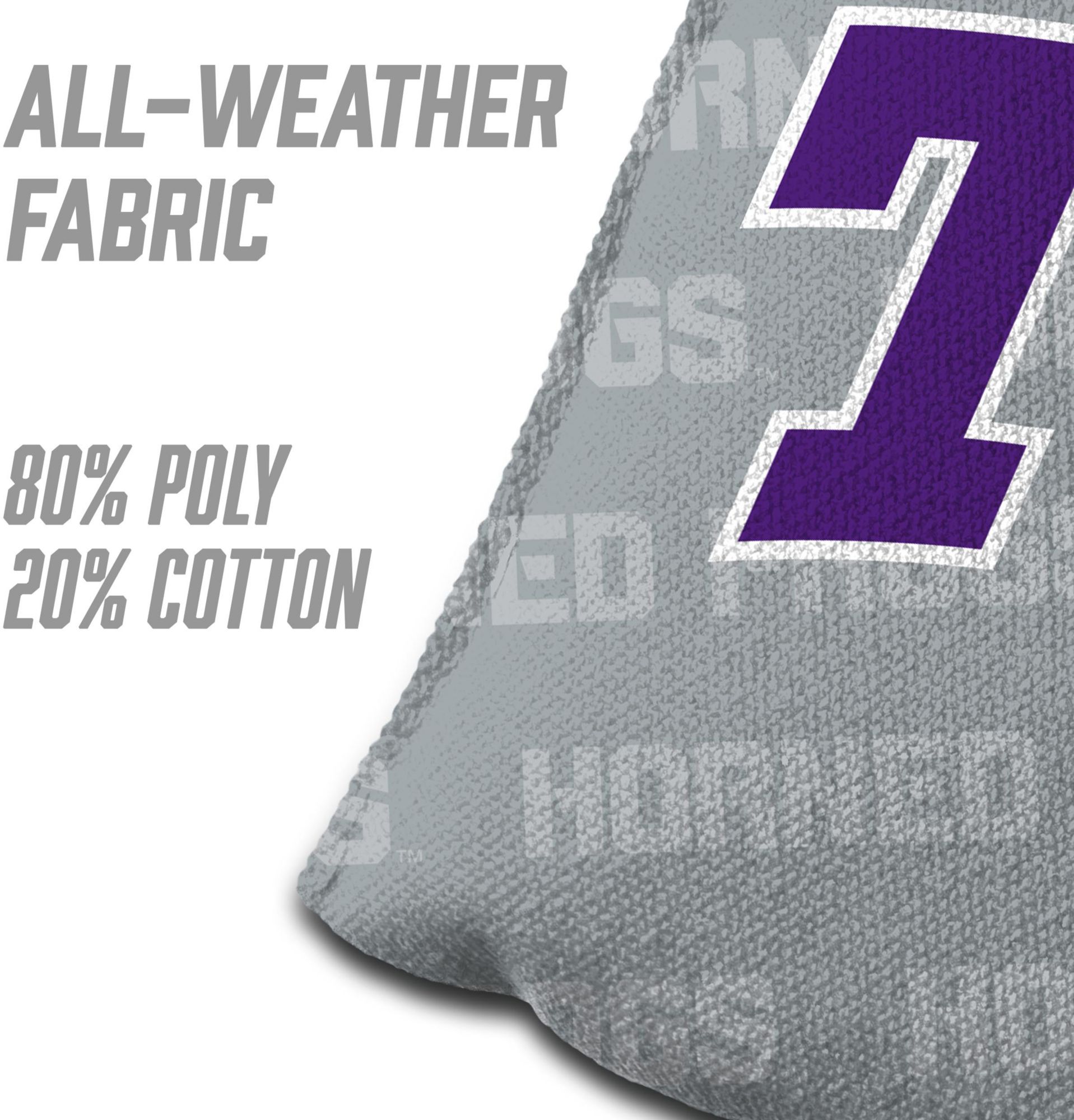 YouTheFan TCU Horned Frogs Grey 4-Pack Cornhole Bean Bag Set product image