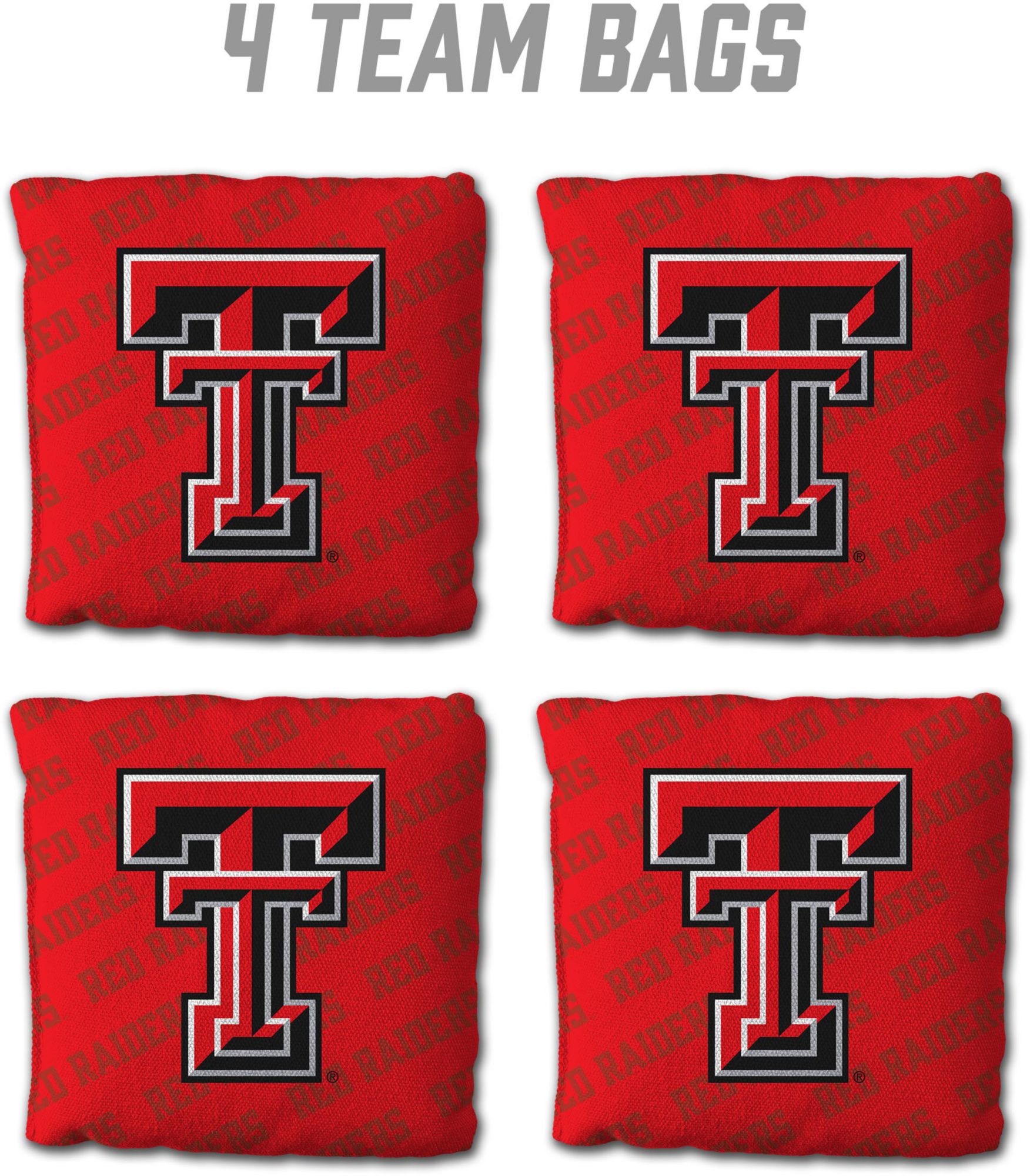YouTheFan Texas Tech Red Raiders Red 4-Pack Cornhole Bean Bag Set product image
