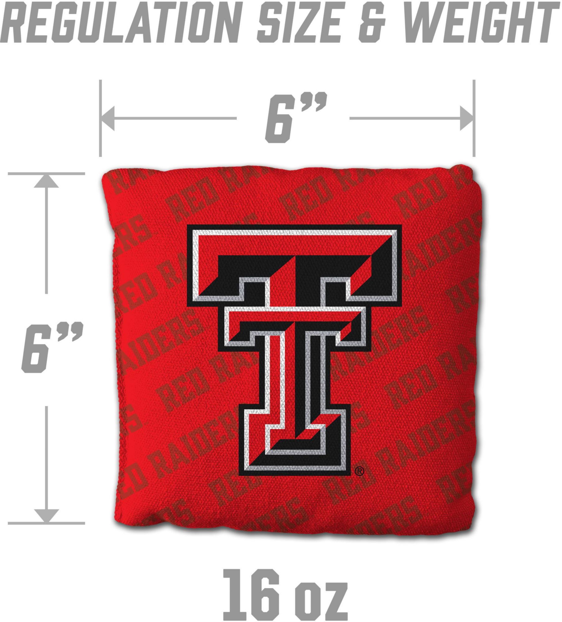 YouTheFan Texas Tech Red Raiders Red 4-Pack Cornhole Bean Bag Set product image