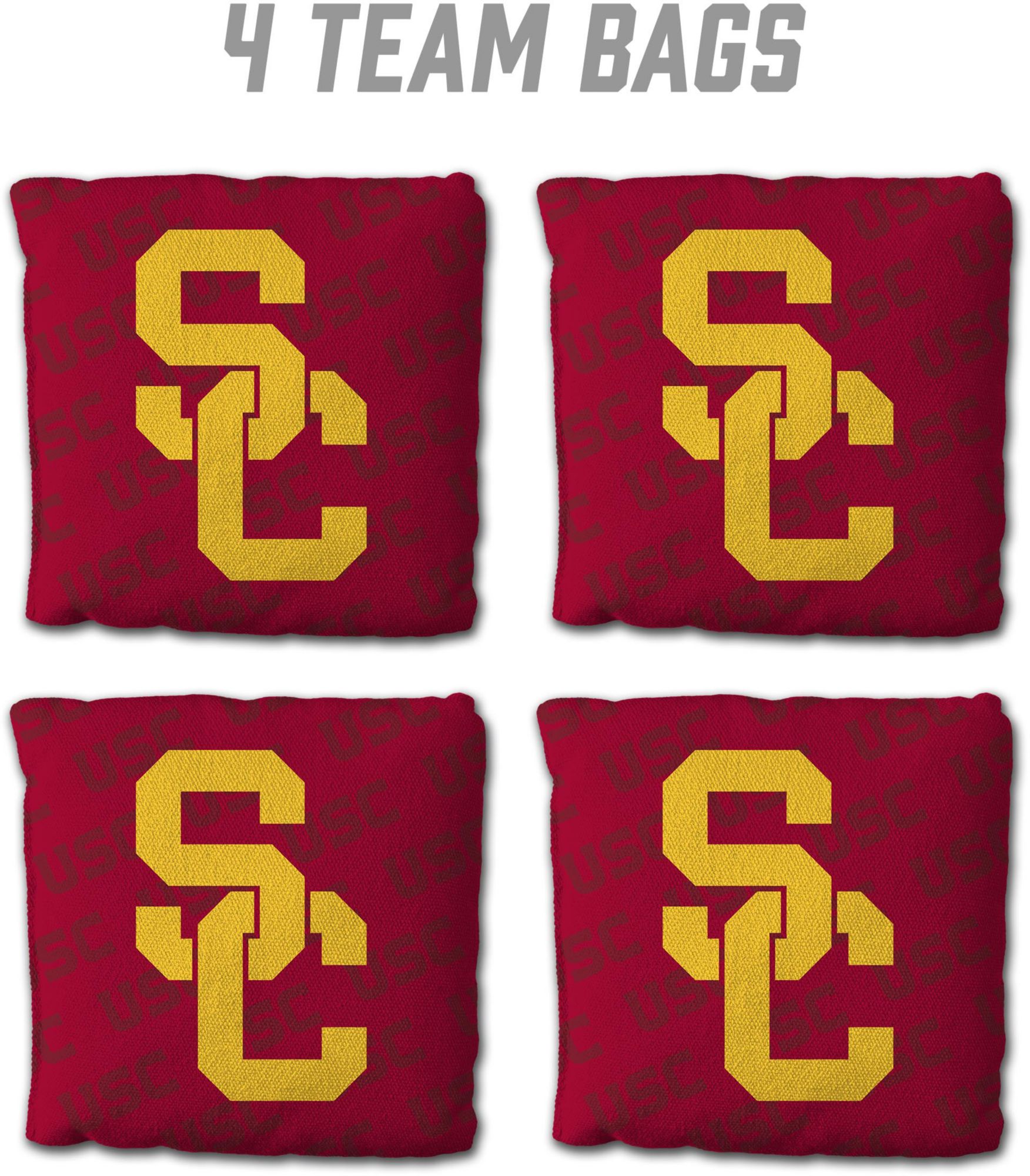 YouTheFan USC Trojans Red 4-Pack Cornhole Bean Bag Set product image