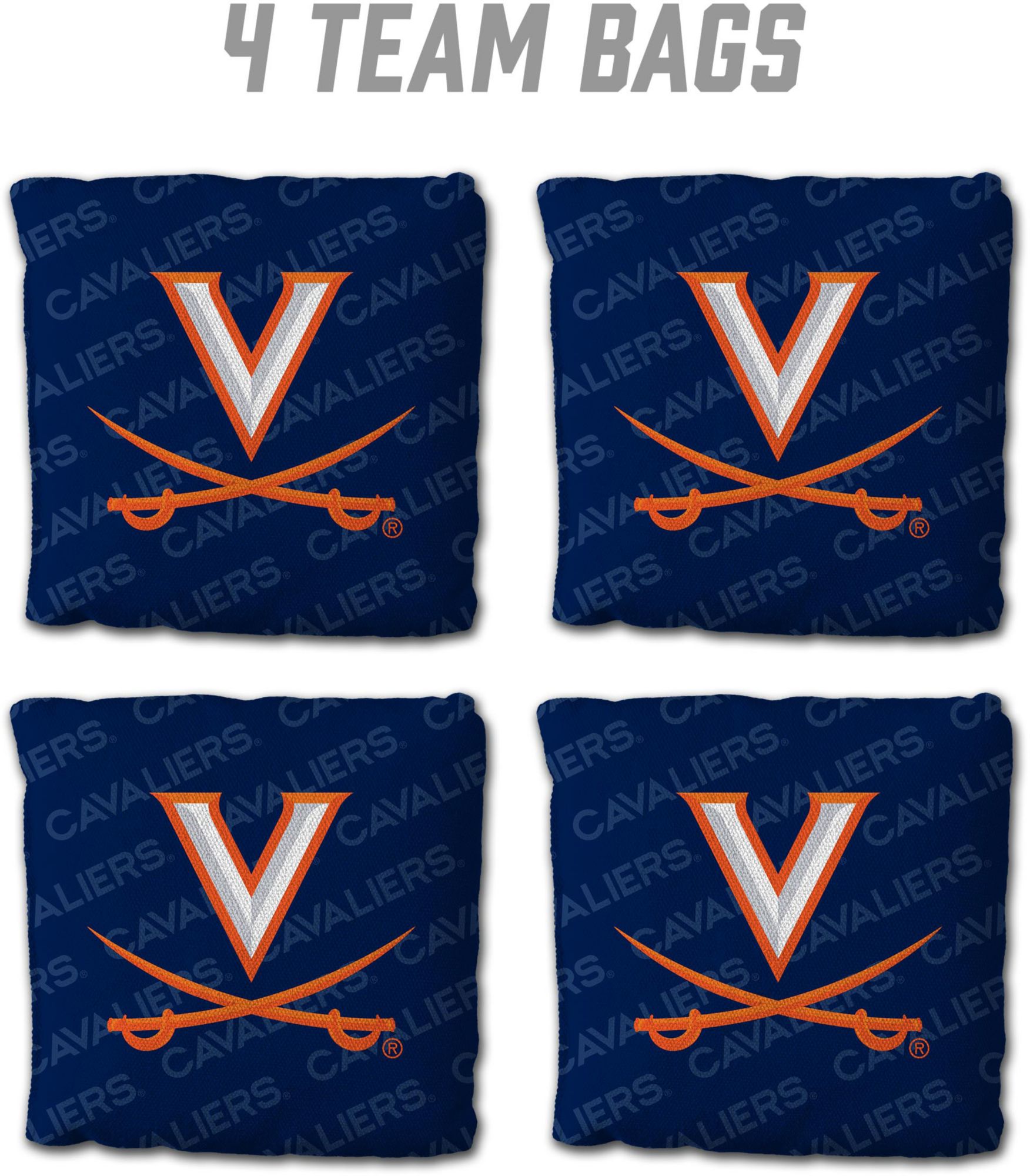 YouTheFan Virginia Cavaliers Blue 4-Pack Cornhole Bean Bag Set product image