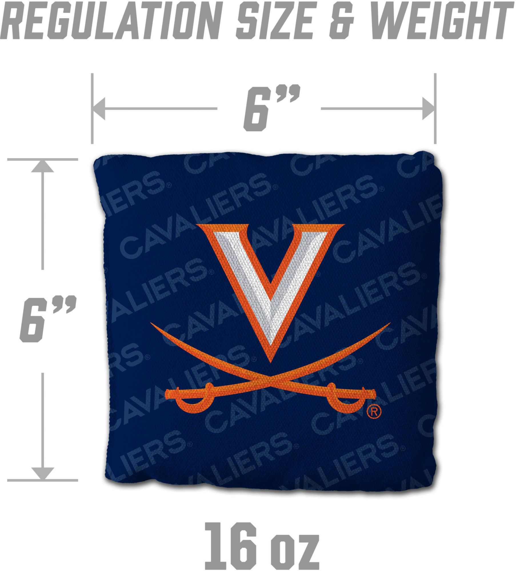 YouTheFan Virginia Cavaliers Blue 4-Pack Cornhole Bean Bag Set product image