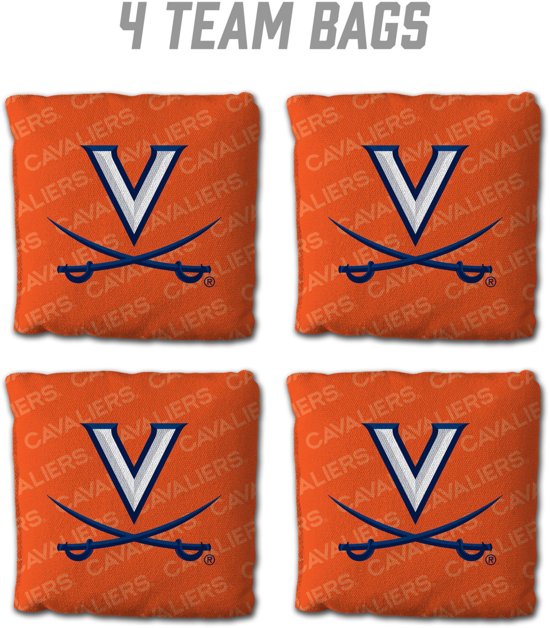YouTheFan Virginia Cavaliers Orange 4-Pack Cornhole Bean Bag Set product image