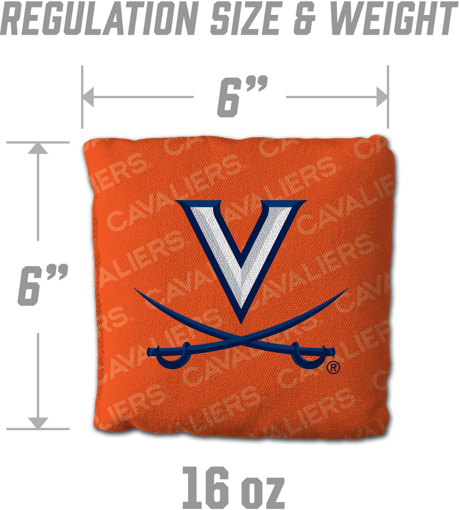 YouTheFan Virginia Cavaliers Orange 4-Pack Cornhole Bean Bag Set product image