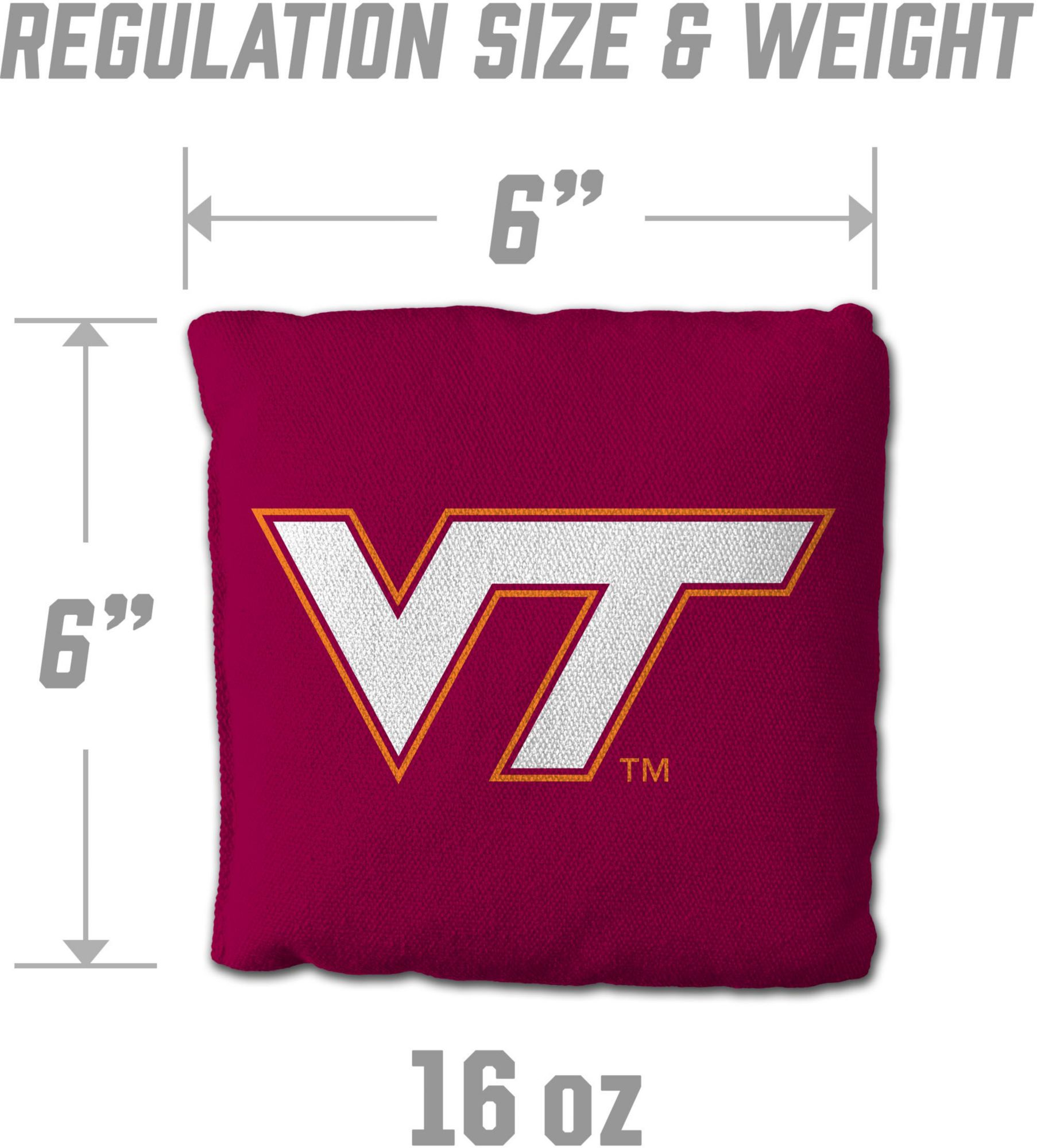 YouTheFan Virginia Tech Hokies Maroon 4-Pack Cornhole Bean Bag Set product image