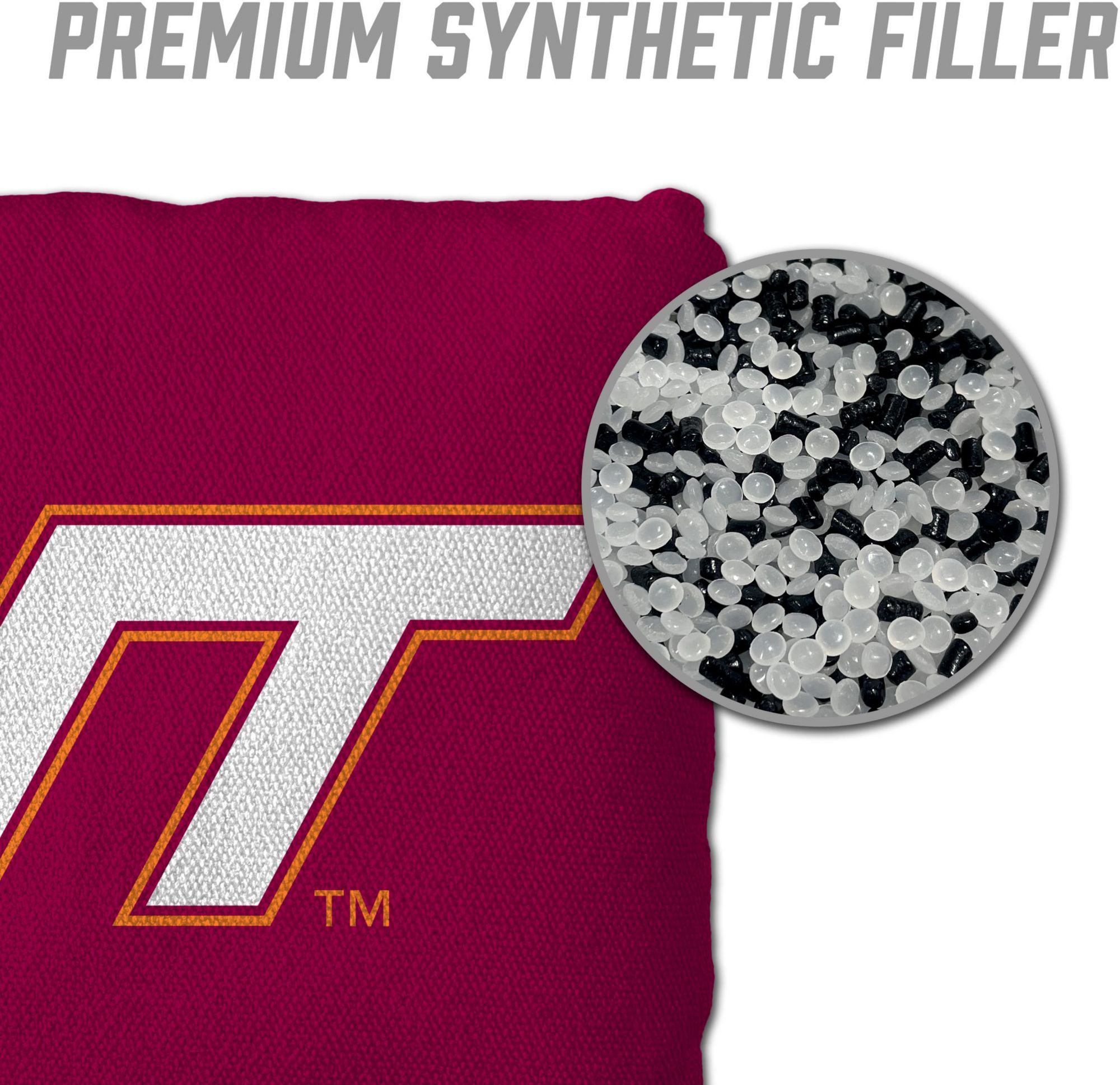 YouTheFan Virginia Tech Hokies Maroon 4-Pack Cornhole Bean Bag Set product image