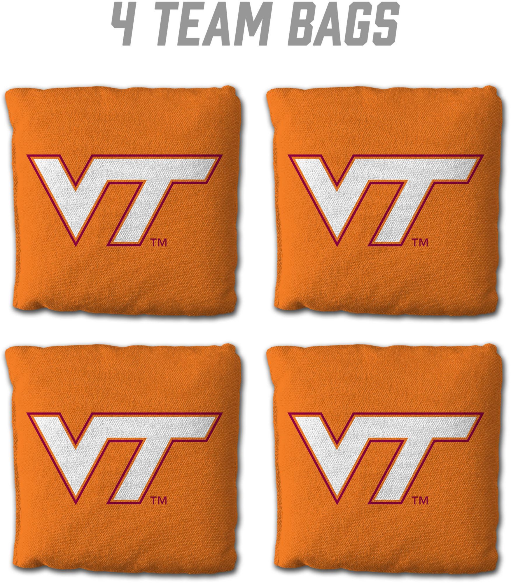 YouTheFan Virginia Tech Hokies Orange 4-Pack Cornhole Bean Bag Set product image