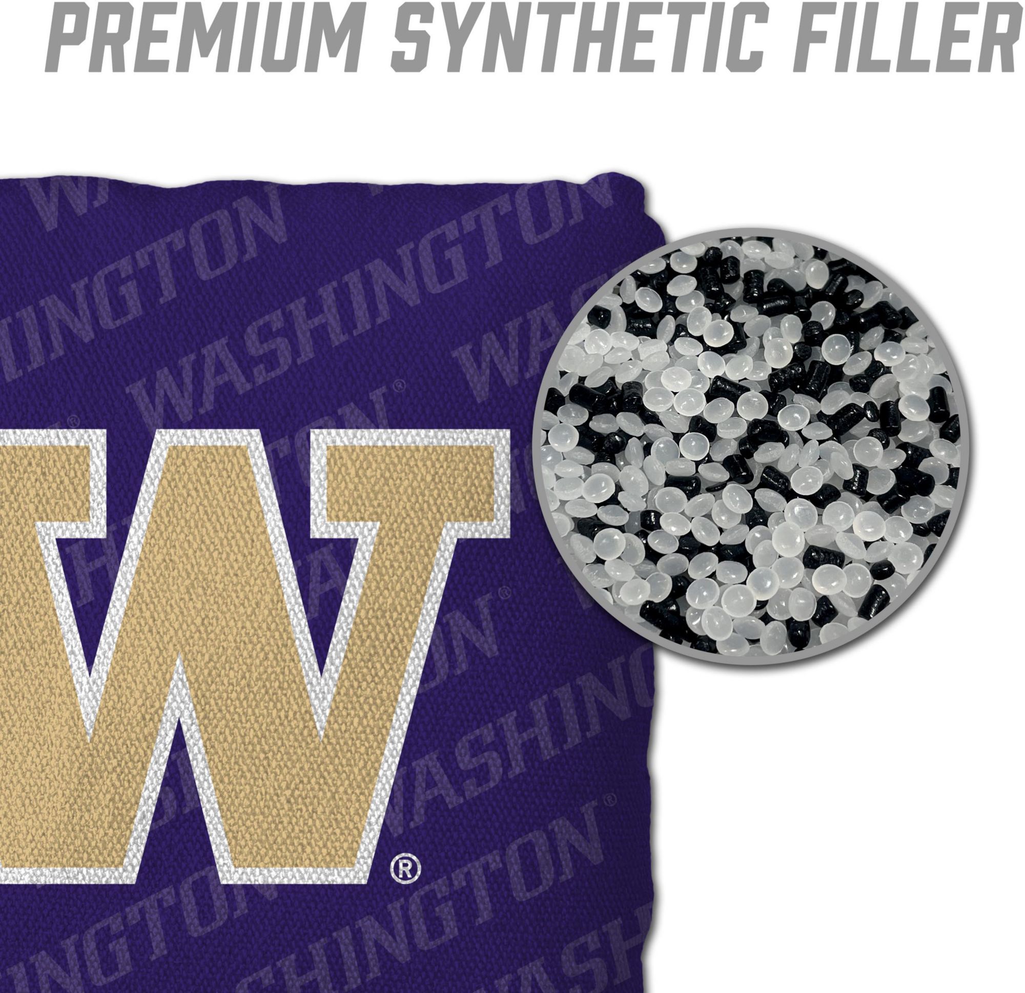 YouTheFan Washington Huskies Purple 4-Pack Cornhole Bean Bag Set product image