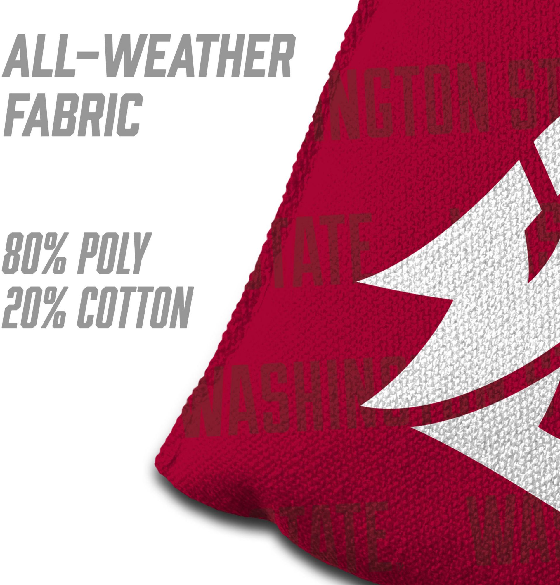 YouTheFan Washington State Cougars Red 4-Pack Cornhole Bean Bag Set product image