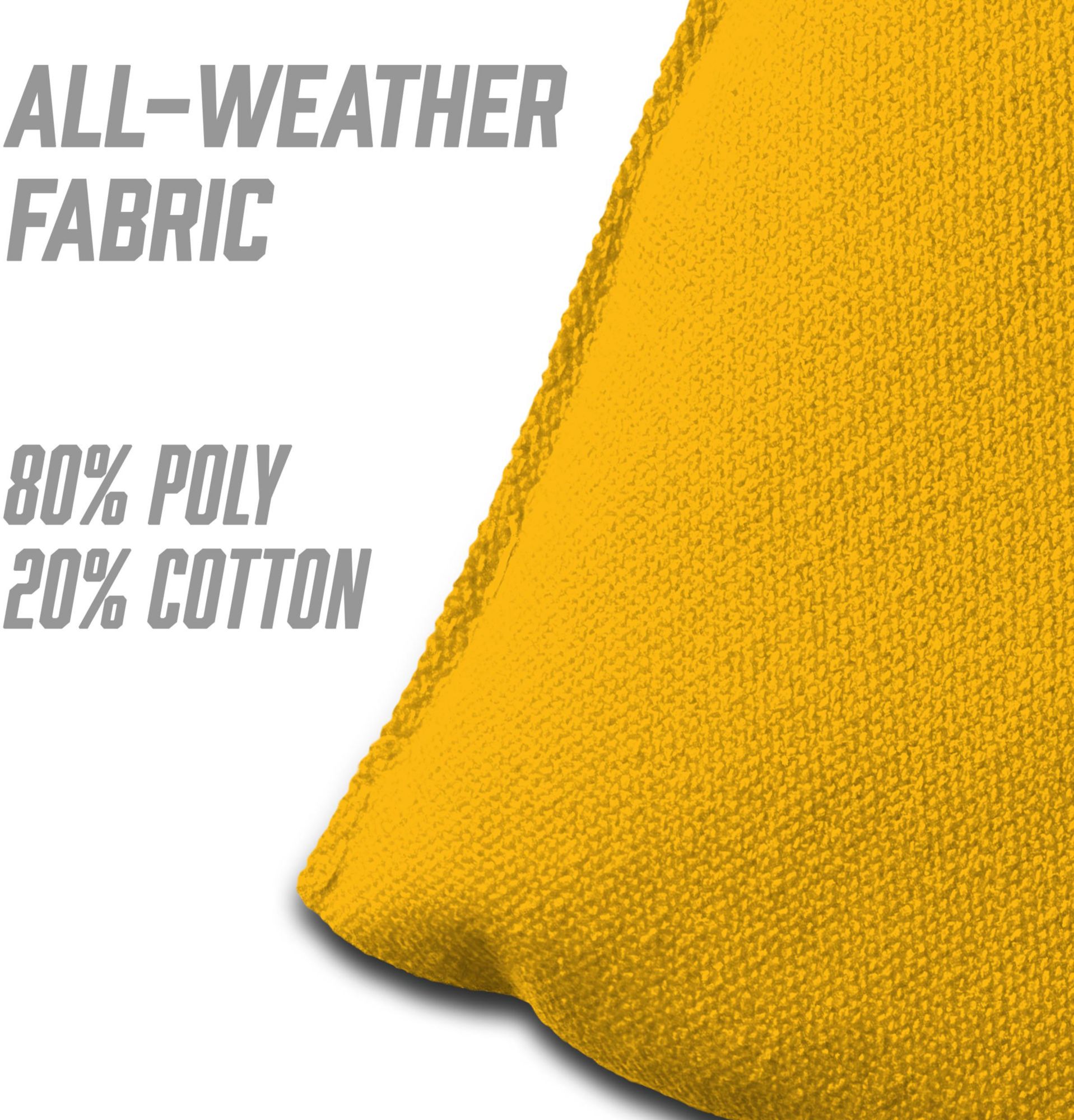 YouTheFan West Virginia Mountaineers Yellow 4-Pack Cornhole Bean Bag Set product image