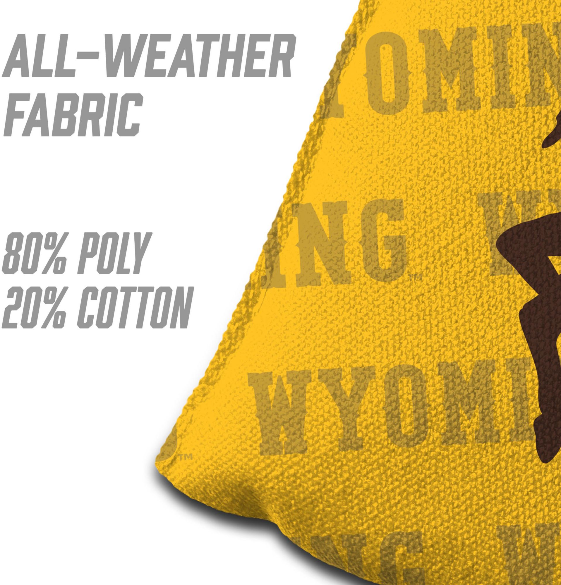 YouTheFan Wyoming Cowboys Yellow 4-Pack Cornhole Bean Bag Set product image