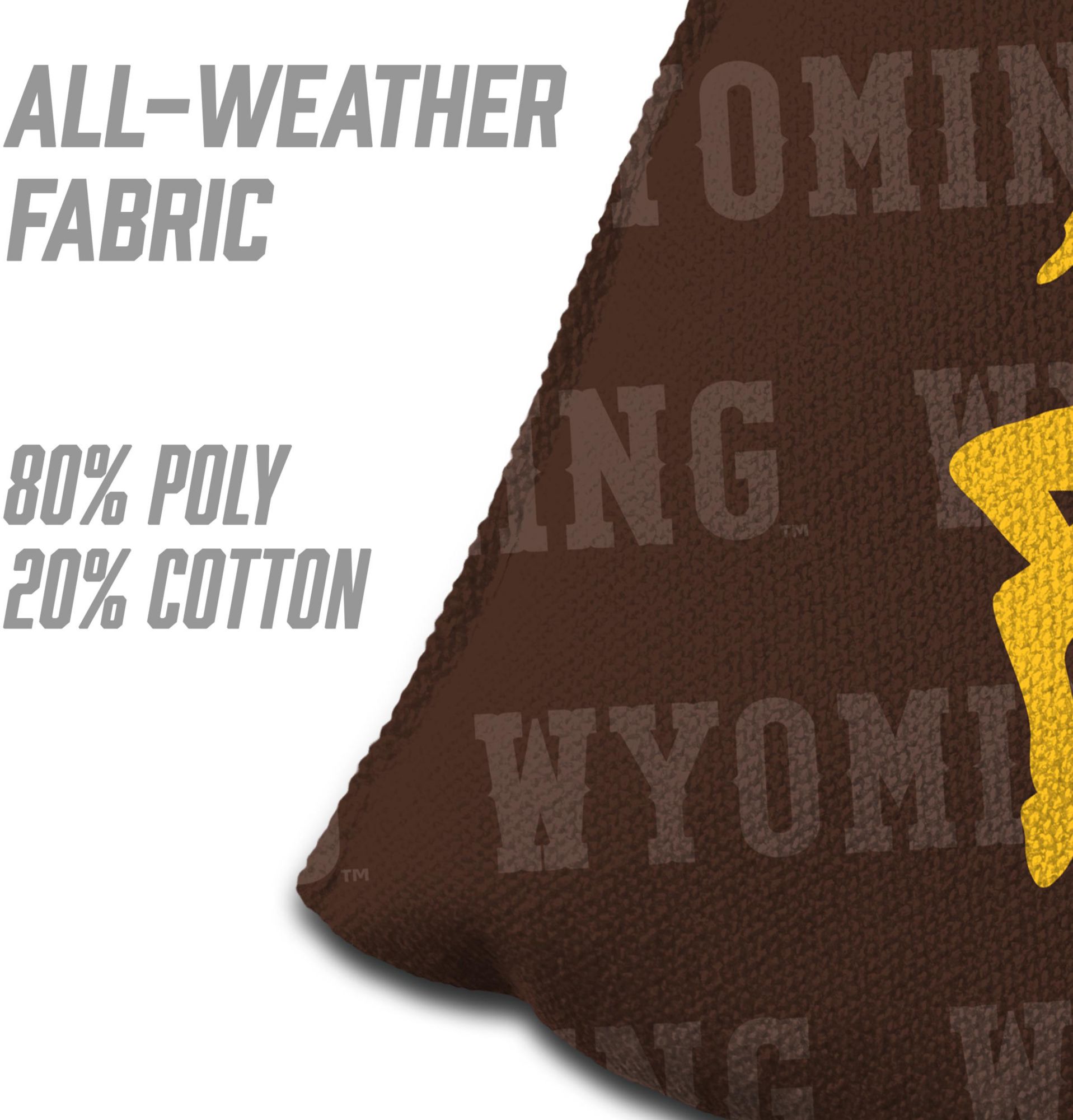 YouTheFan Wyoming Cowboys Brown 4-Pack Cornhole Bean Bag Set product image