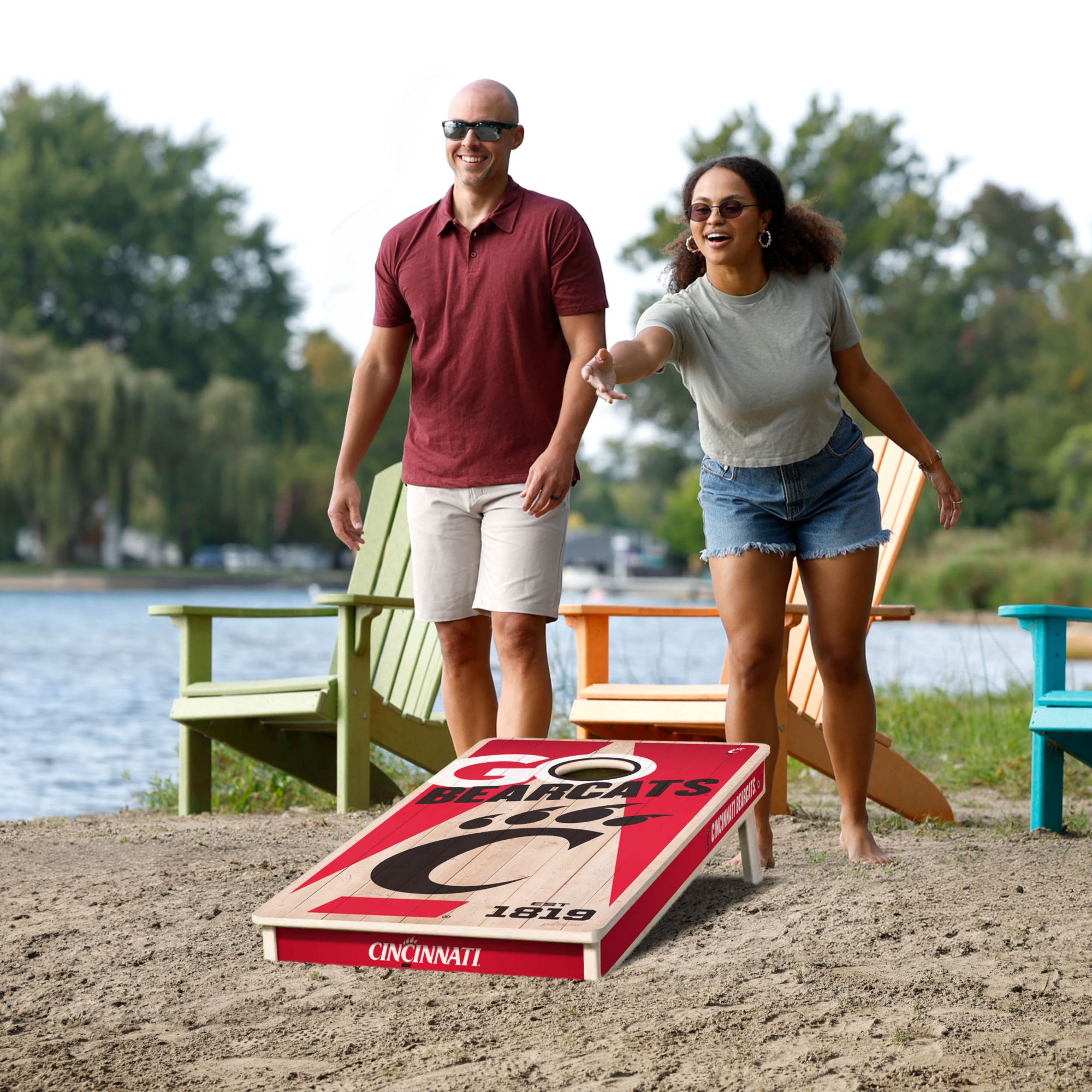 YouTheFan Cincinnati Bearcats 2' x 4' Cornhole Boards product image