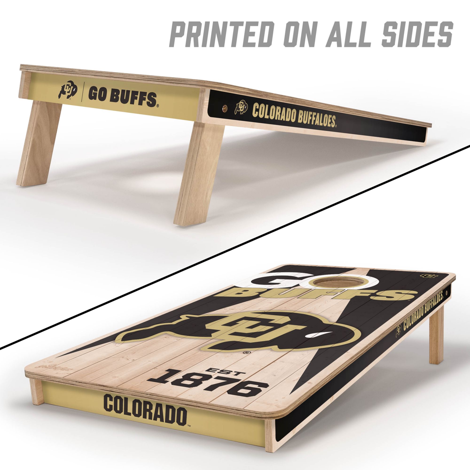 YouTheFan Colorado Buffaloes 2' x 4' Cornhole Boards product image