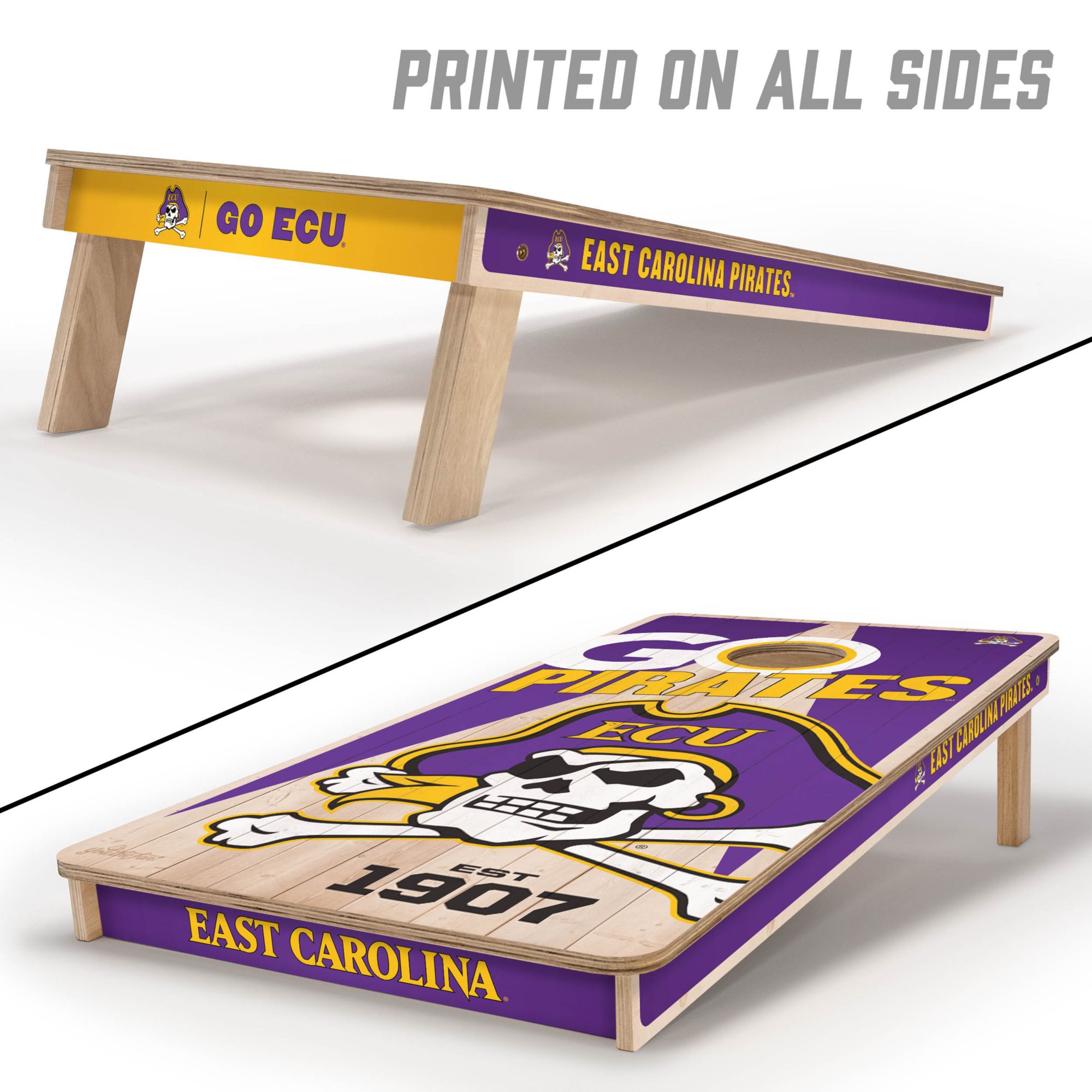 YouTheFan East Carolina Pirates 2' x 4' Cornhole Boards product image