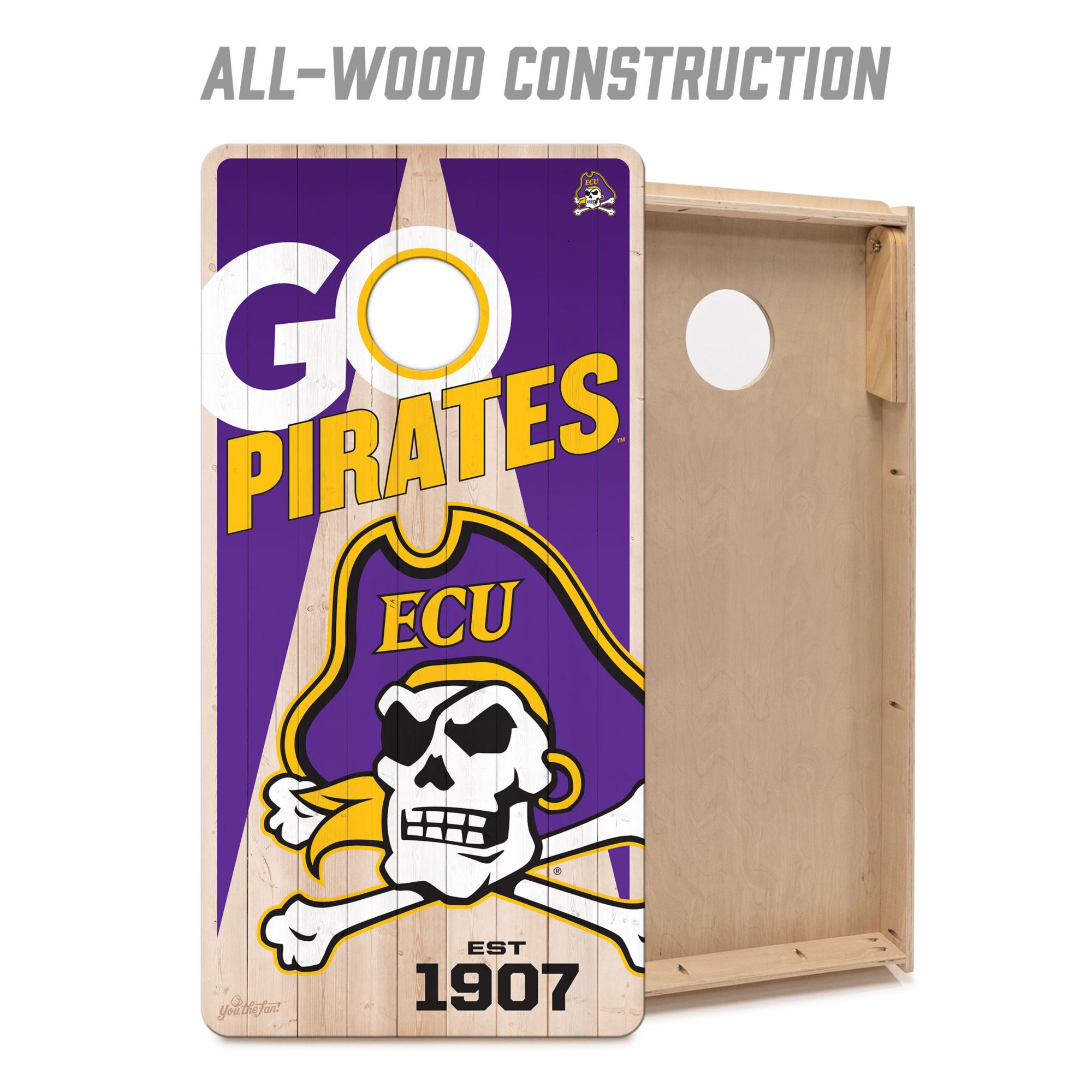 YouTheFan East Carolina Pirates 2' x 4' Cornhole Boards product image