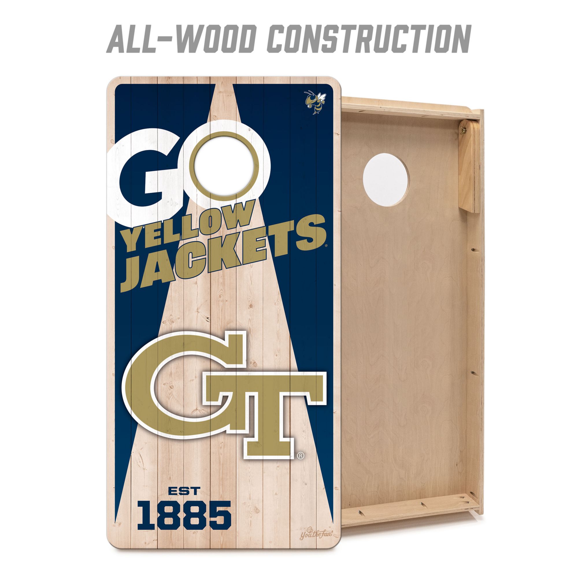YouTheFan Georgia Tech Yellow Jackets 2' x 4' Cornhole Boards product image