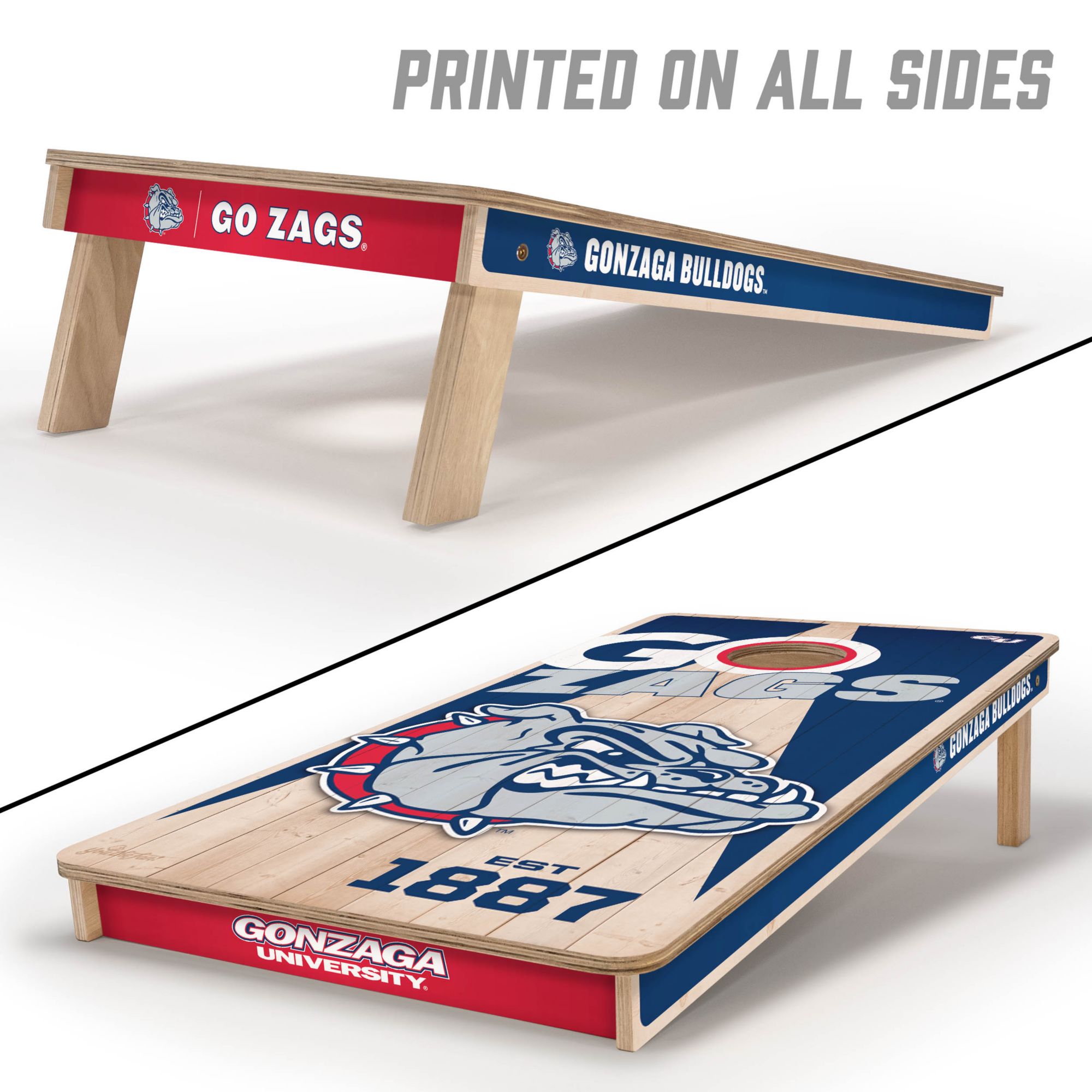 YouTheFan Gonzaga Bulldogs 2' x 4' Cornhole Boards product image