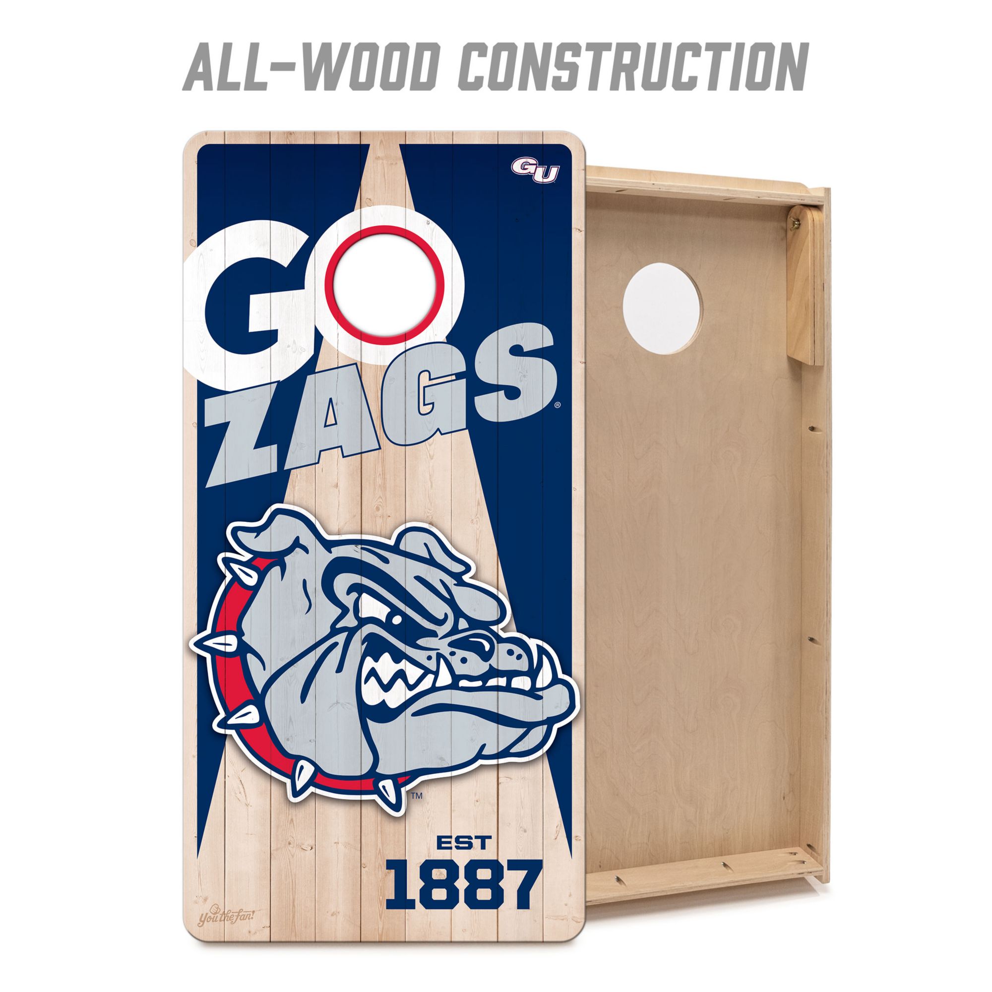 YouTheFan Gonzaga Bulldogs 2' x 4' Cornhole Boards product image