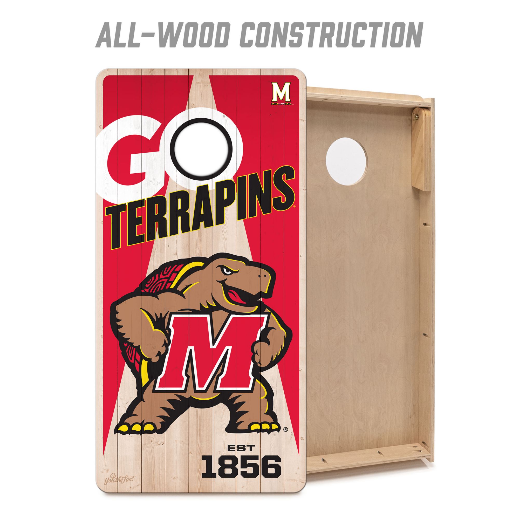 YouTheFan Maryland Terrapins 2' x 4' Cornhole Boards product image