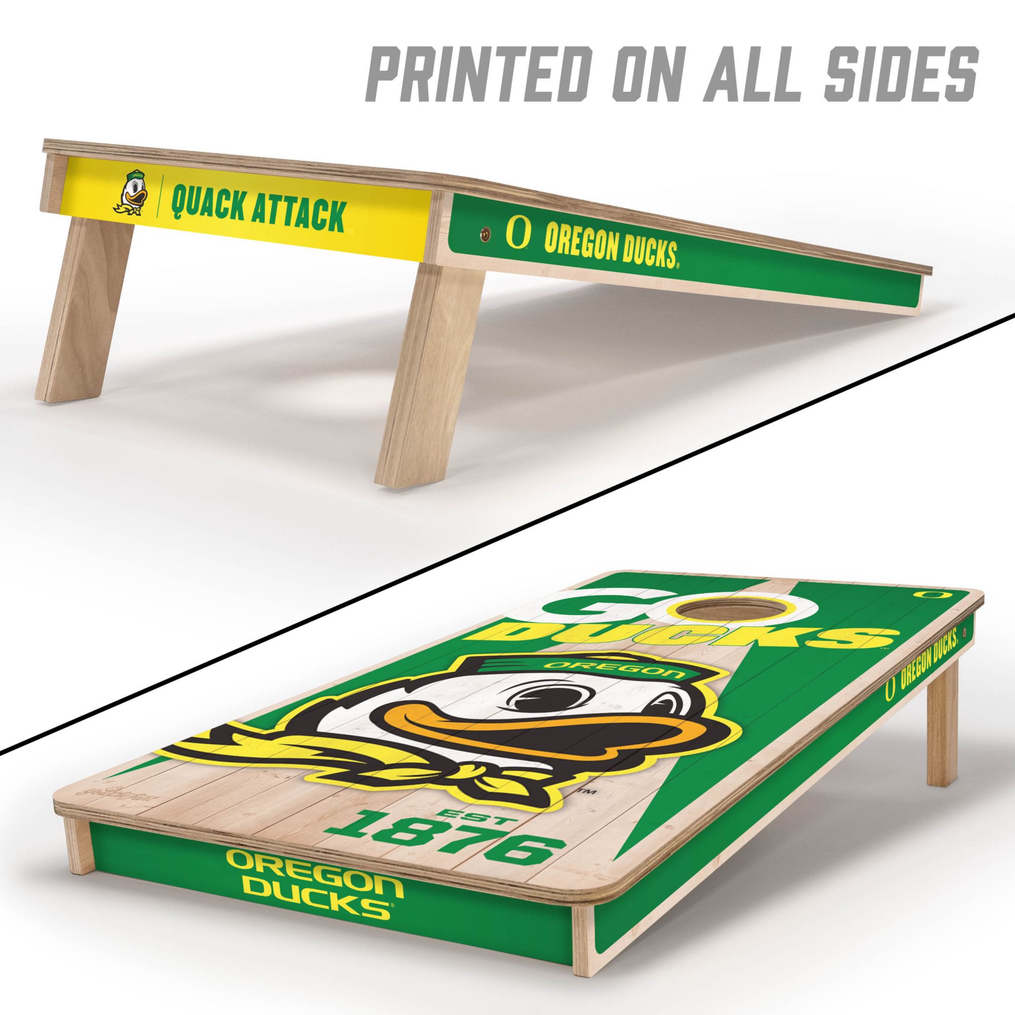 YouTheFan Oregon Ducks 2' x 4' Cornhole Boards product image
