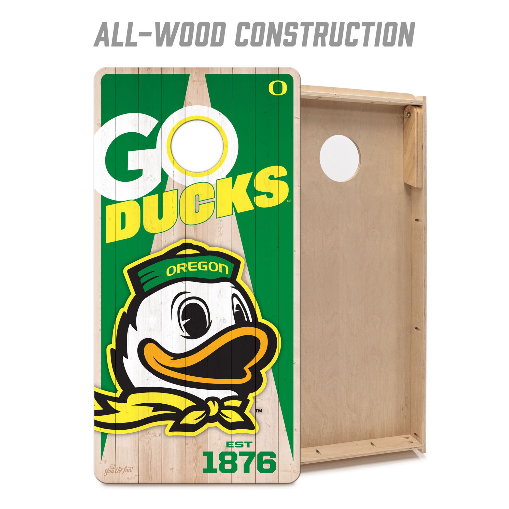 YouTheFan Oregon Ducks 2' x 4' Cornhole Boards product image