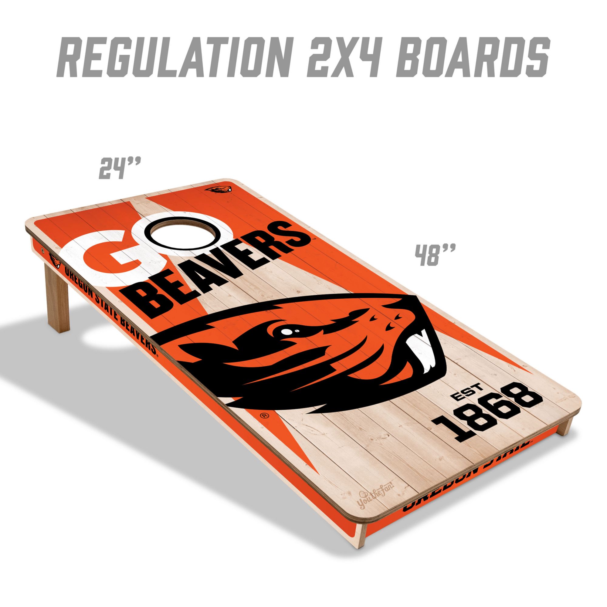 YouTheFan Oregon State Beavers 2' x 4' Cornhole Boards product image