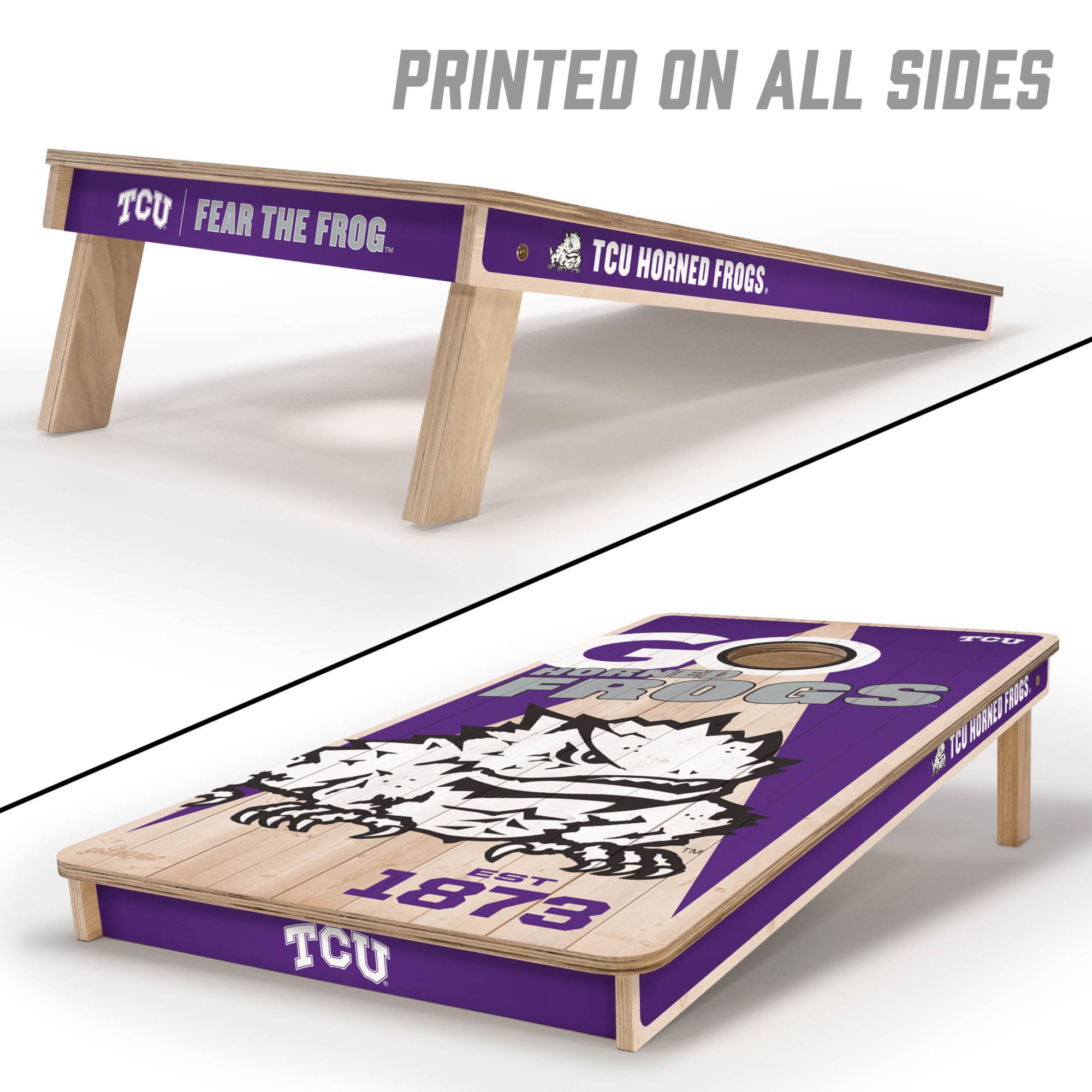 YouTheFan TCU Horned Frogs 2' x 4' Cornhole Boards product image