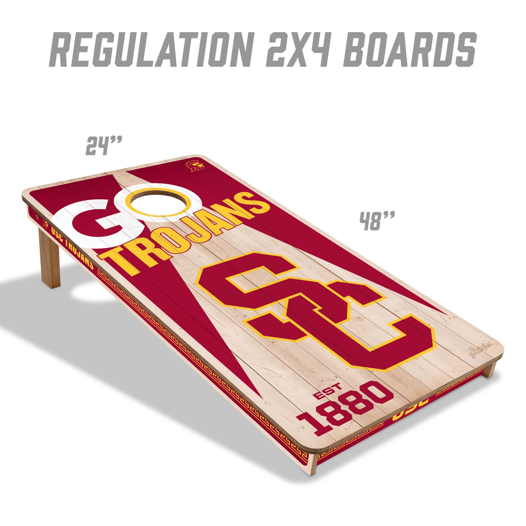 YouTheFan USC Trojans 2' x 4' Cornhole Boards product image