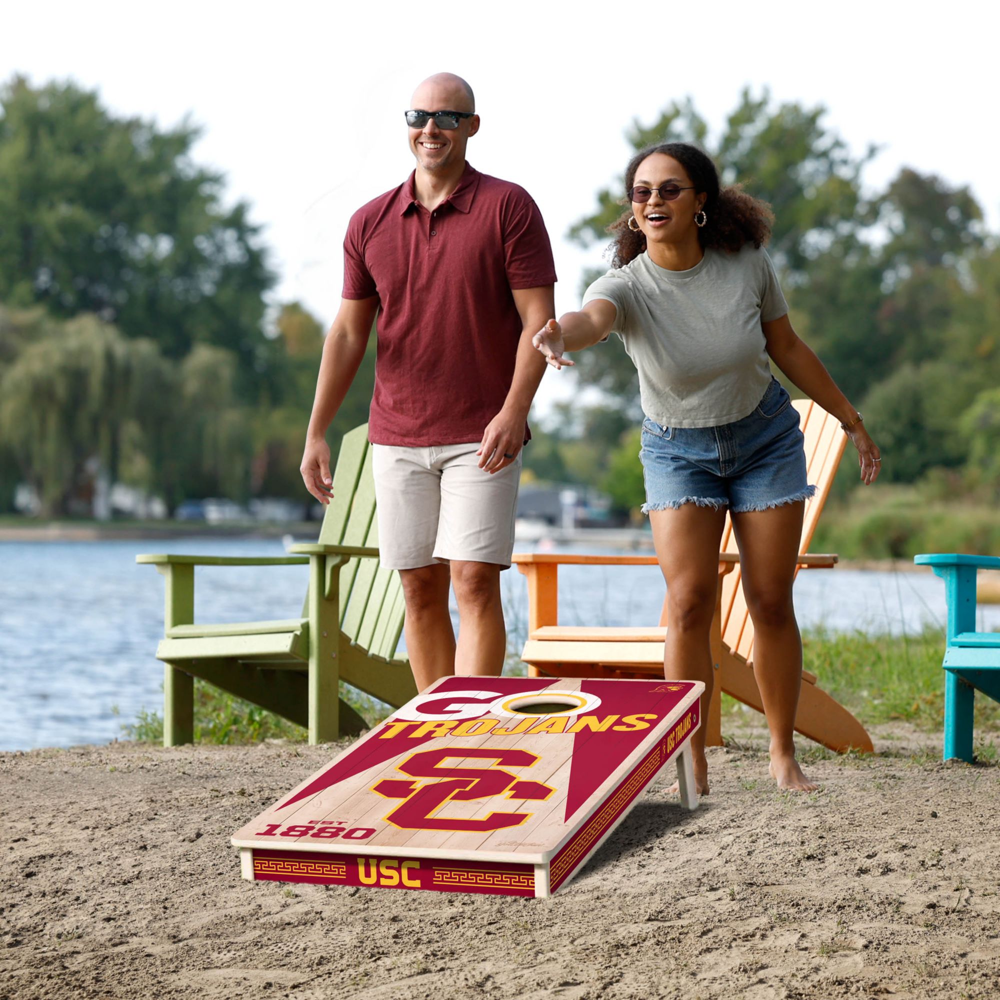 YouTheFan USC Trojans 2' x 4' Cornhole Boards product image