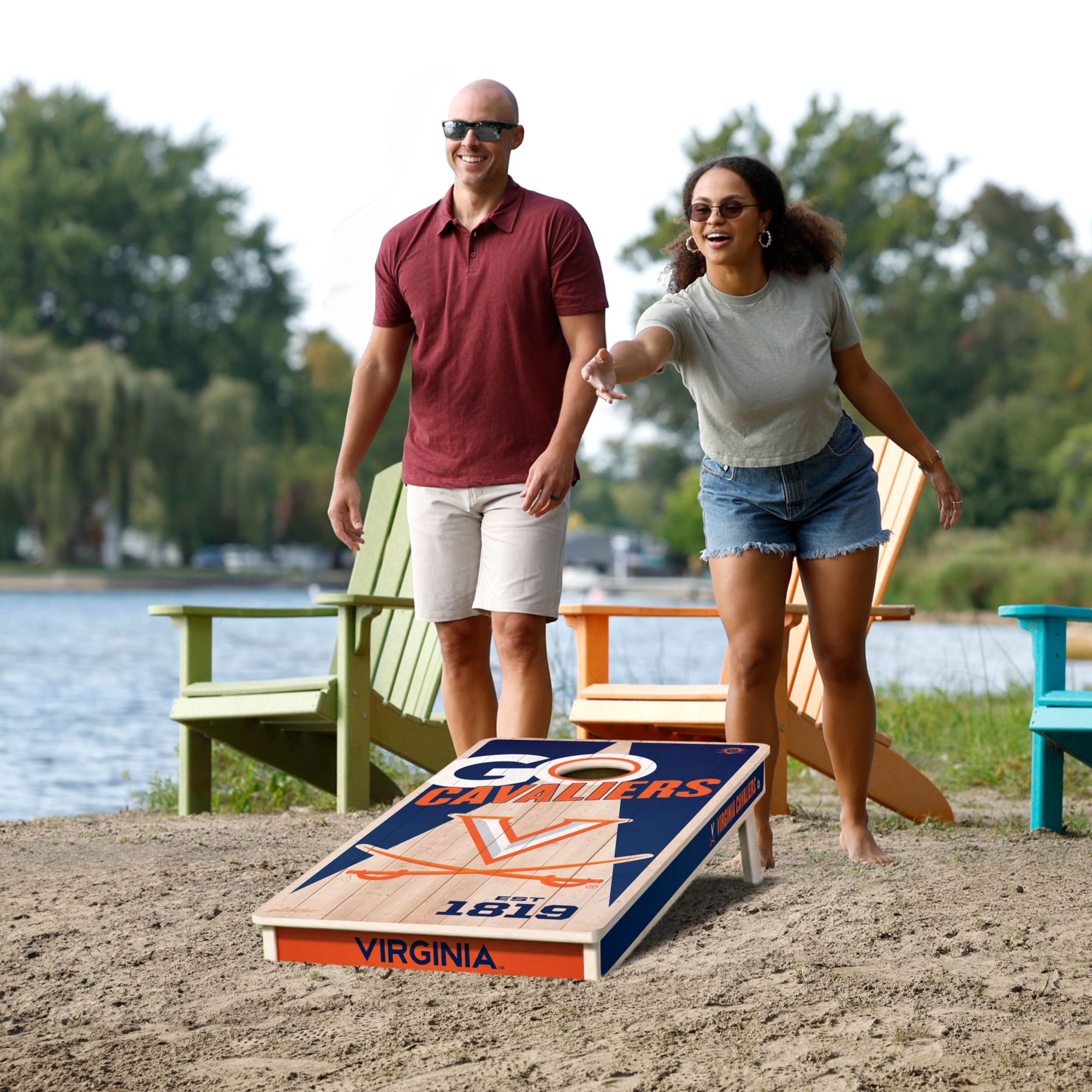 YouTheFan Virginia Cavaliers 2' x 4' Cornhole Boards product image