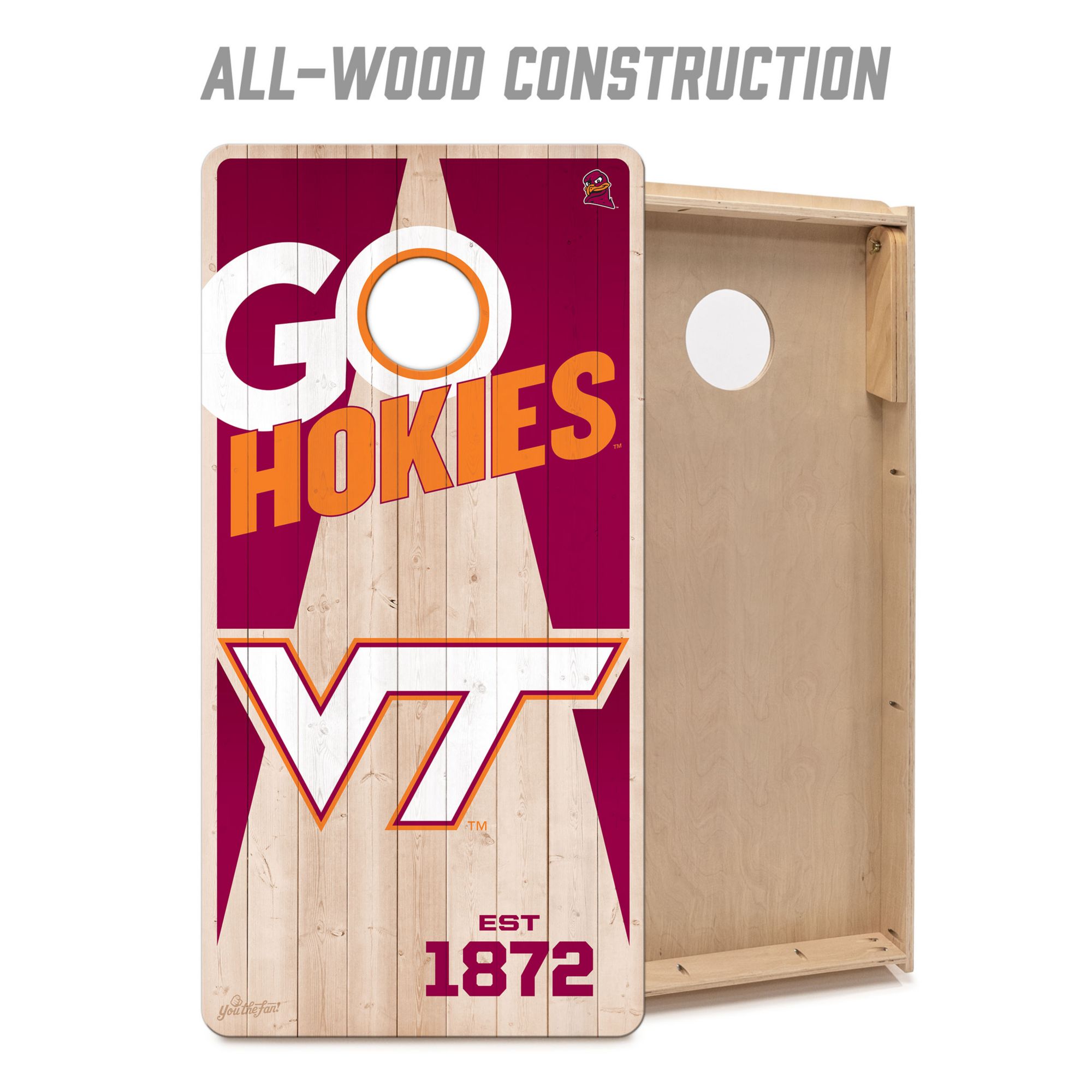 YouTheFan Virginia Tech Hokies 2' x 4' Cornhole Boards product image