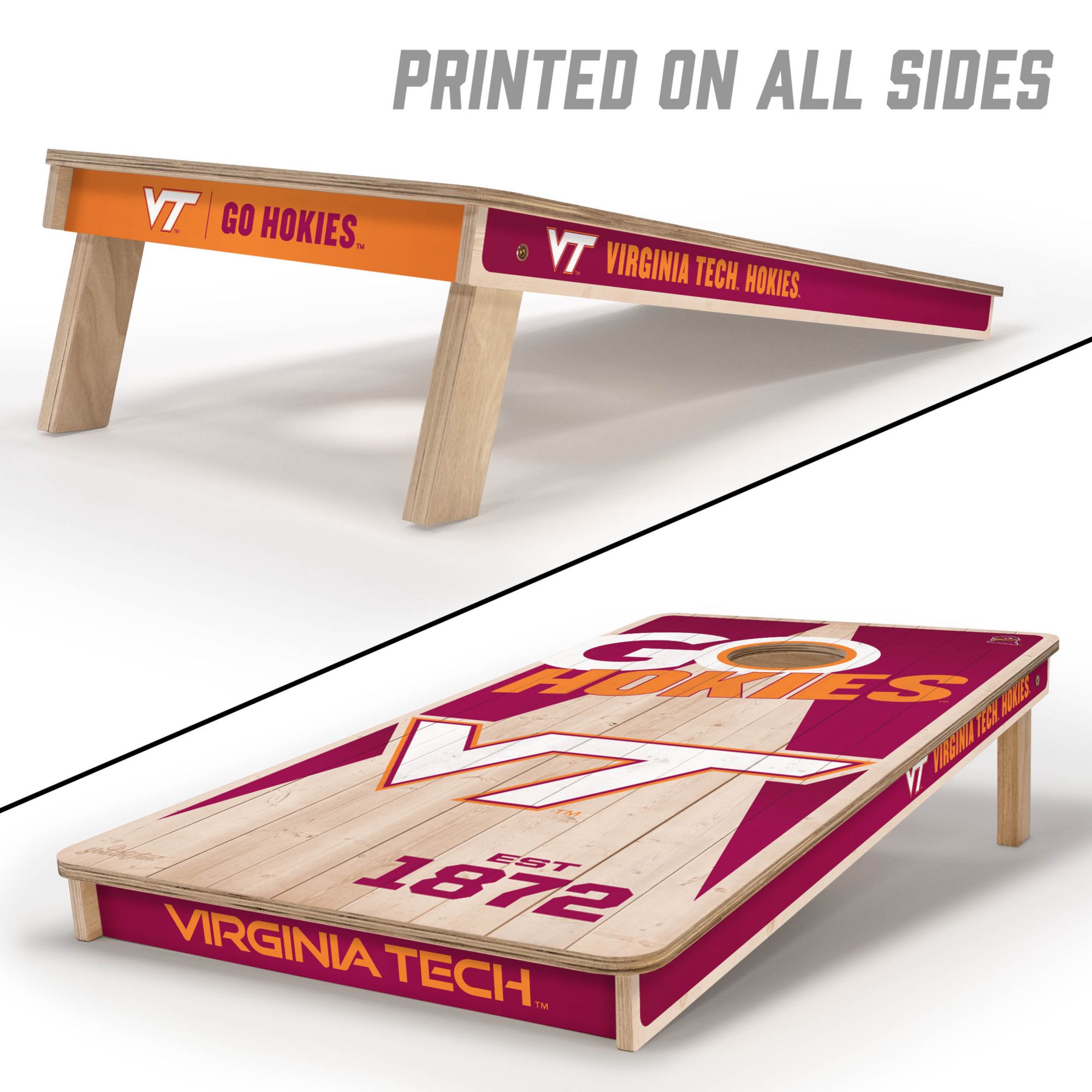 YouTheFan Virginia Tech Hokies 2' x 4' Cornhole Boards product image