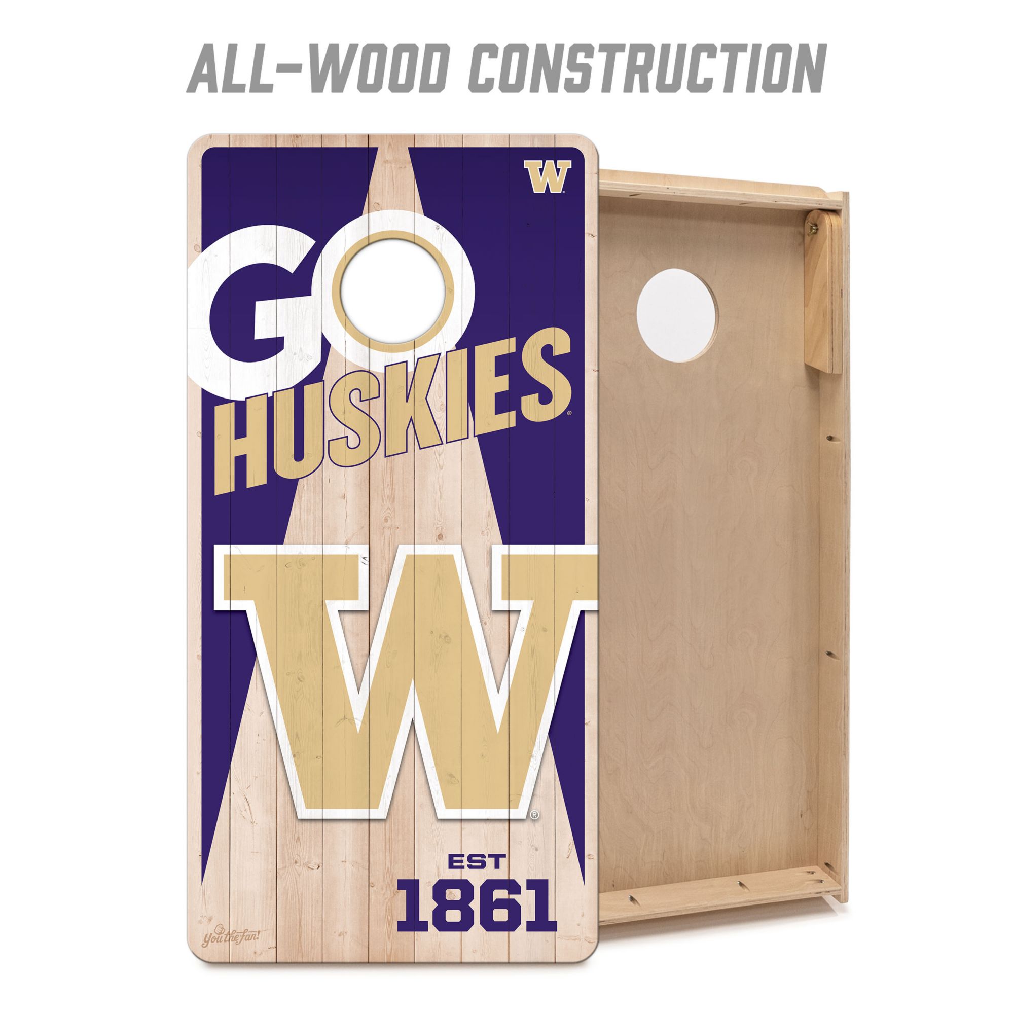 YouTheFan Washington Huskies 2' x 4' Cornhole Boards product image
