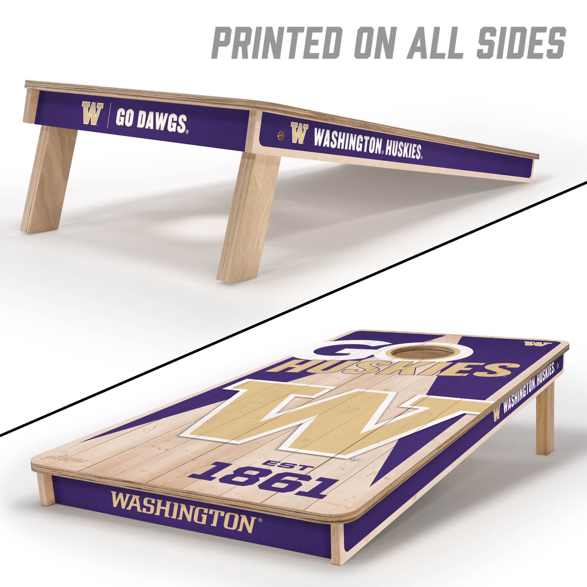 YouTheFan Washington Huskies 2' x 4' Cornhole Boards product image