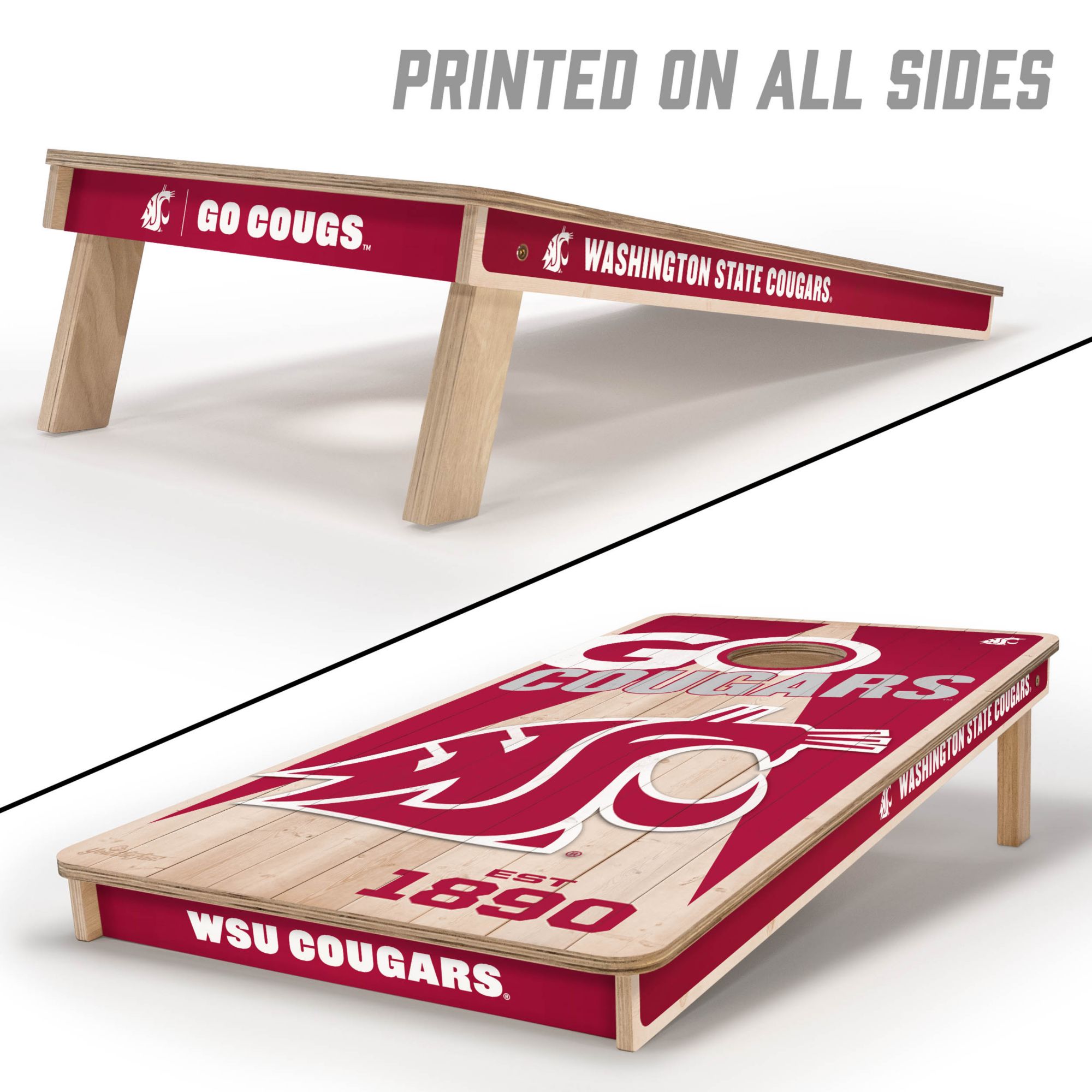 YouTheFan Washington State Cougars 2' x 4' Cornhole Boards product image