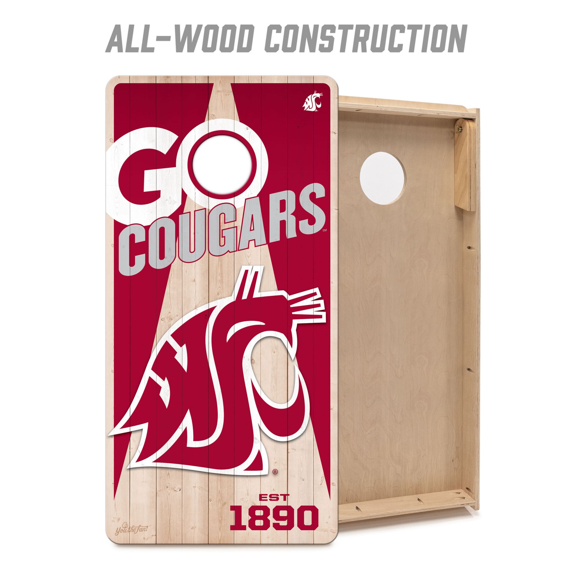 YouTheFan Washington State Cougars 2' x 4' Cornhole Boards product image
