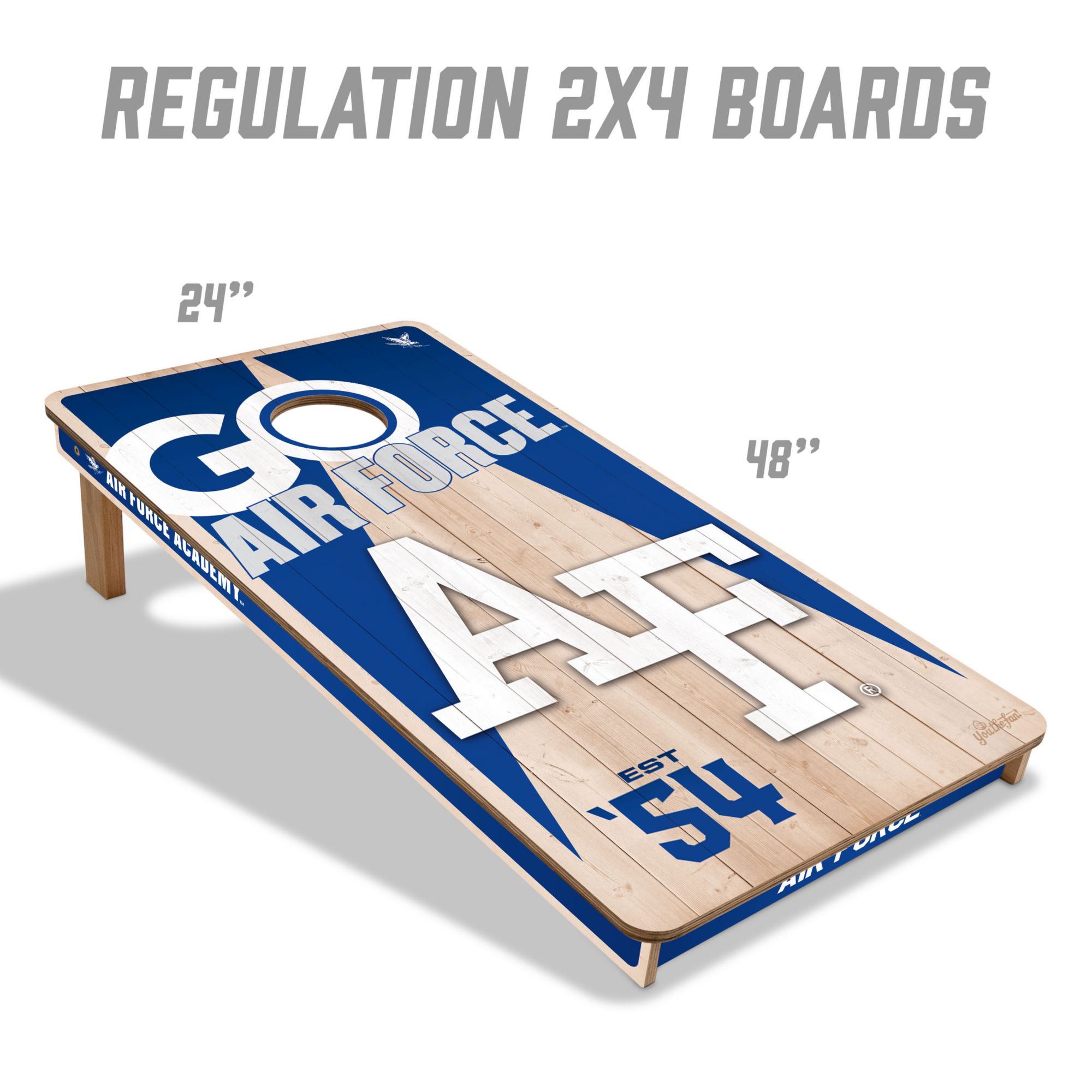 YouTheFan Air Force Falcons 2' x 4' Cornhole Boards product image