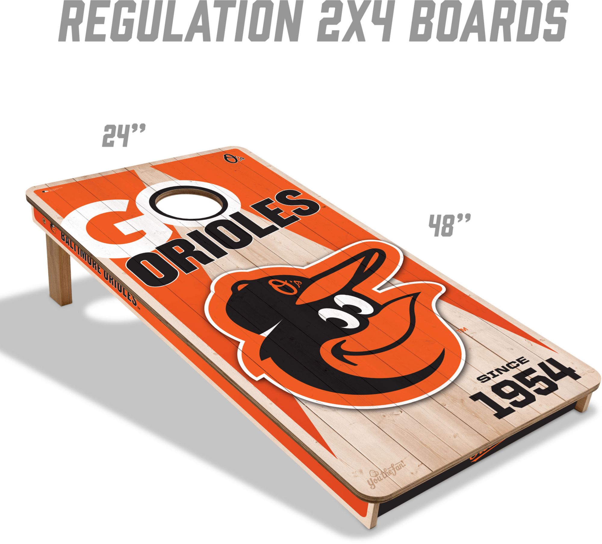 YouTheFan Baltimore Orioles 2' x 4' Cornhole Boards product image