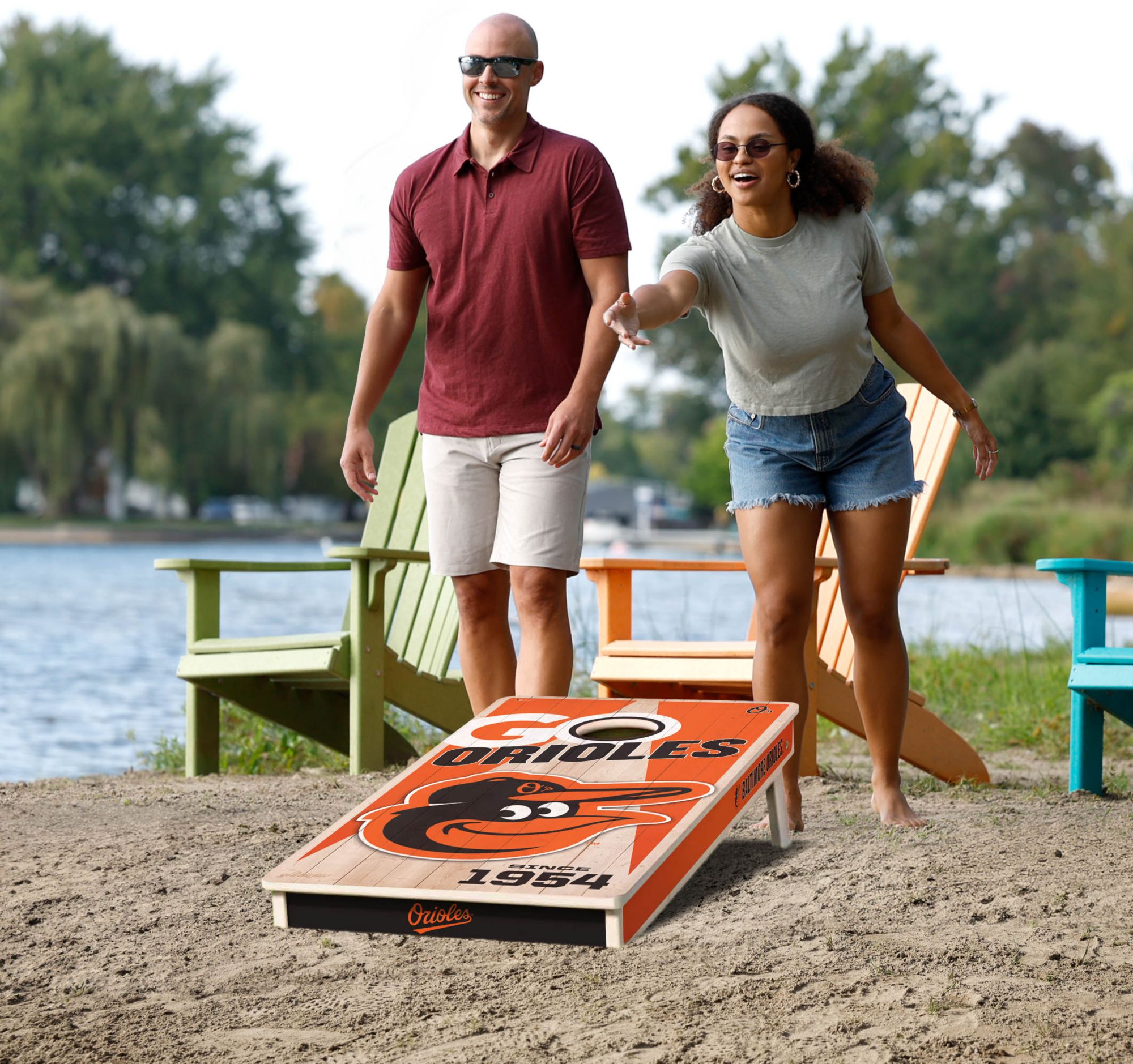 YouTheFan Baltimore Orioles 2' x 4' Cornhole Boards product image