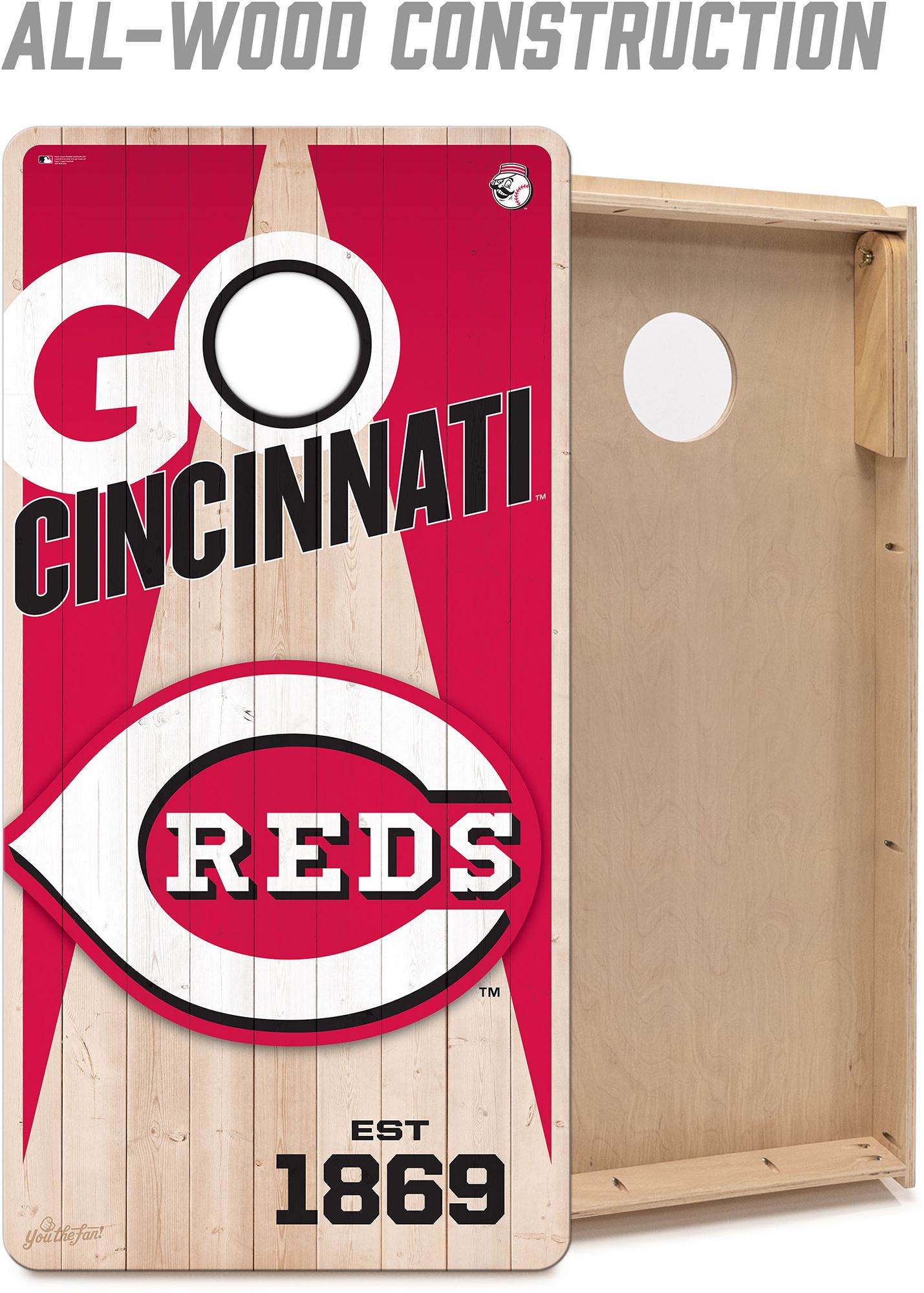 YouTheFan Cincinnati Reds 2' x 4' Cornhole Boards product image
