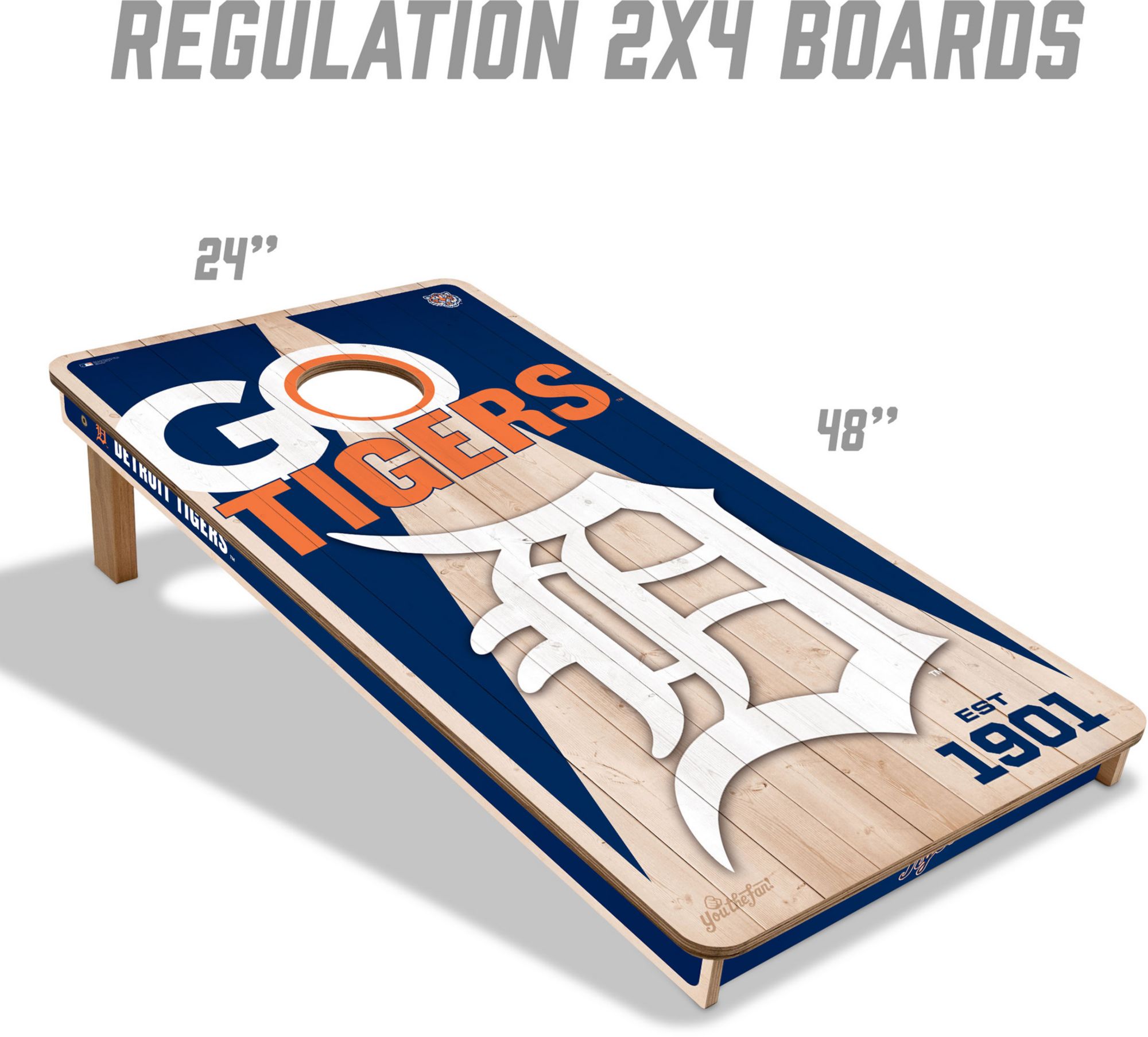YouTheFan Detroit Tigers 2' x 4' Cornhole Boards product image