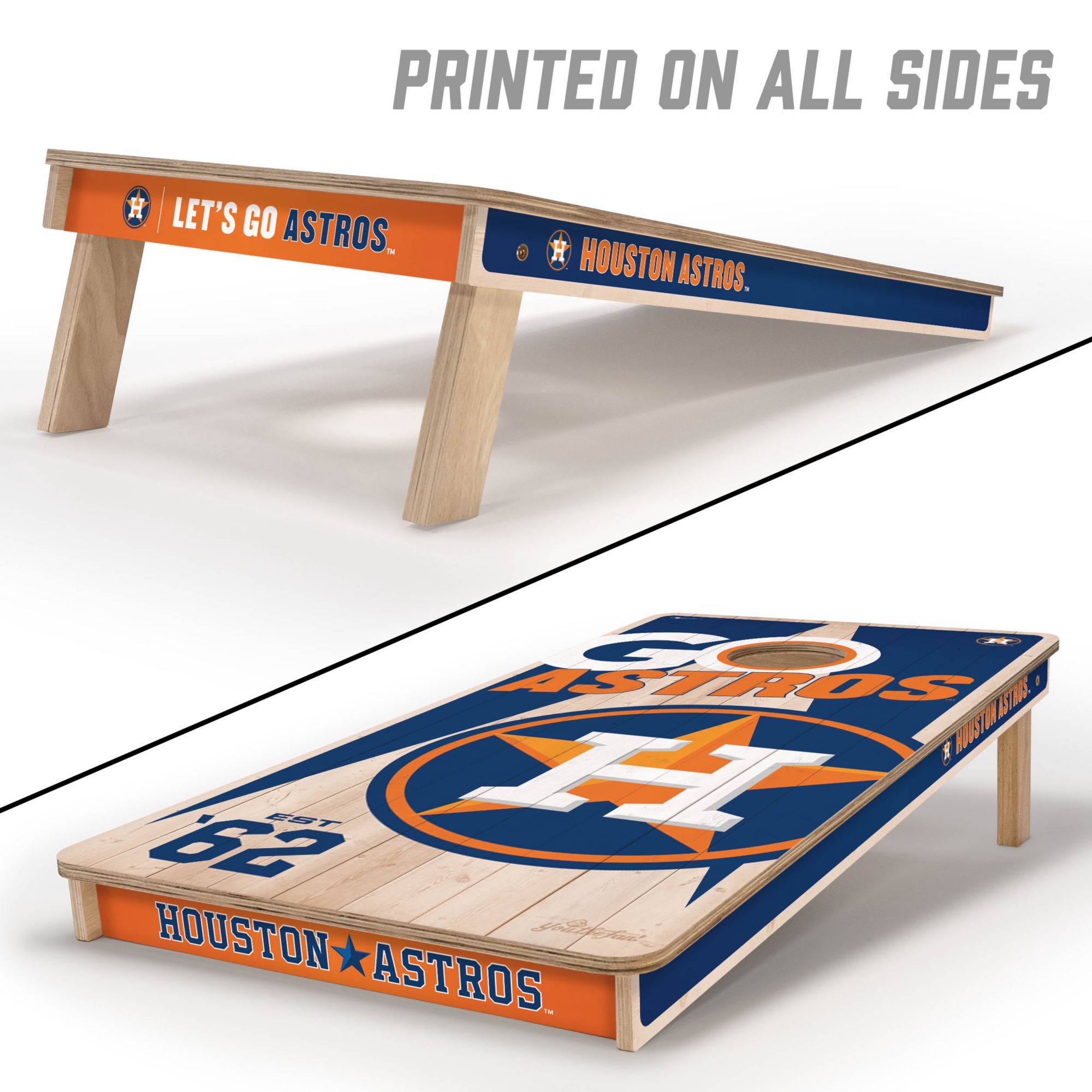 YouTheFan Houston Astros 2' x 4' Cornhole Boards product image