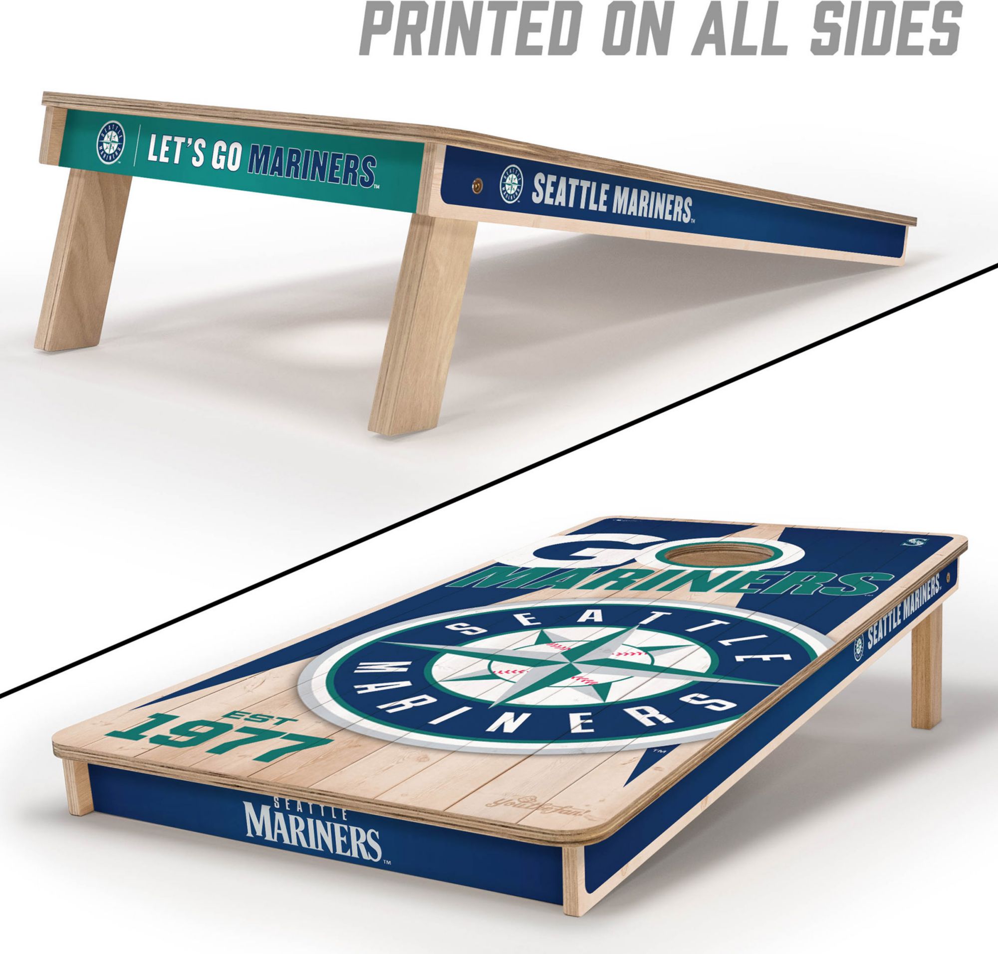 YouTheFan Seattle Mariners 2' x 4' Cornhole Boards product image
