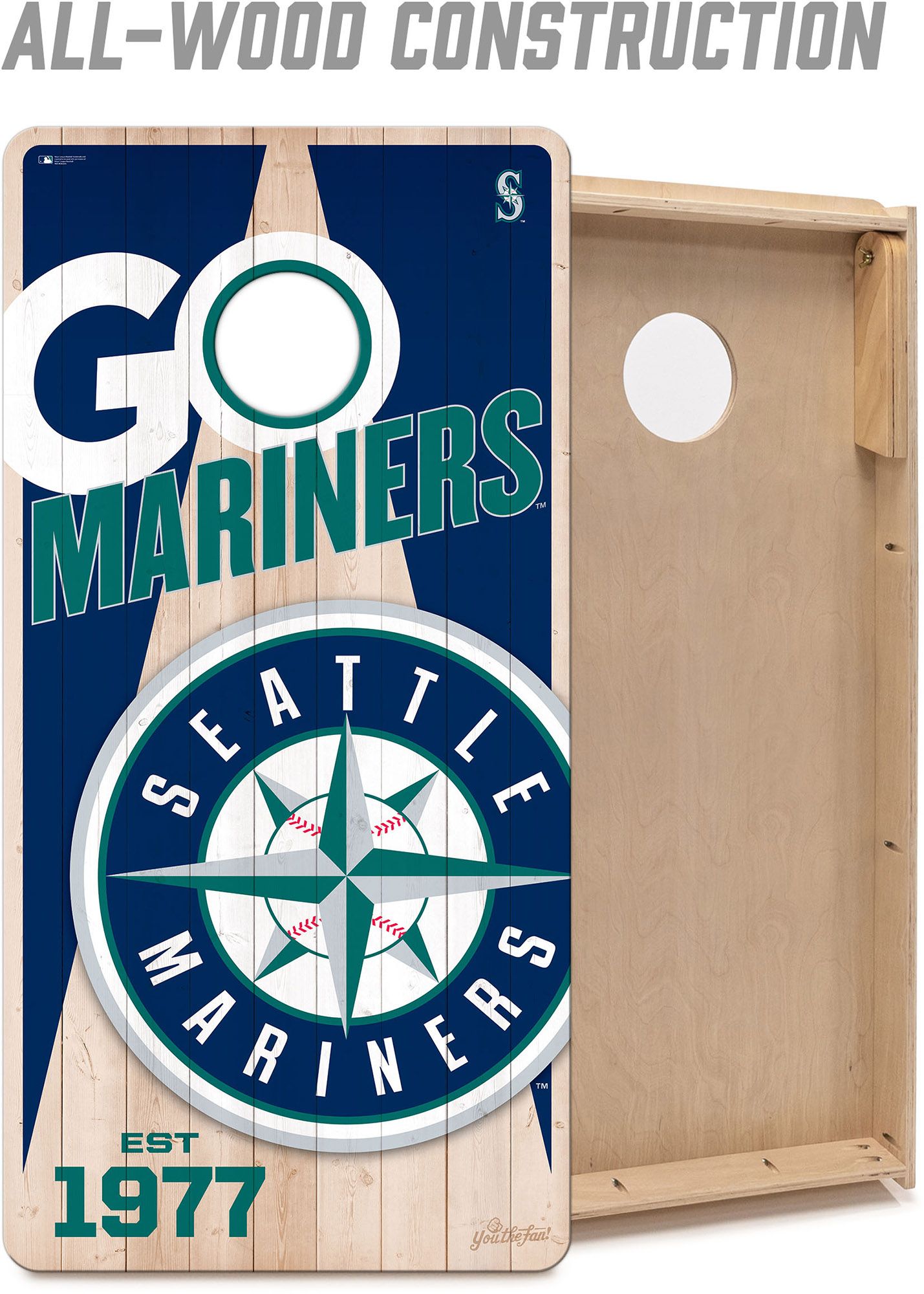 YouTheFan Seattle Mariners 2' x 4' Cornhole Boards product image