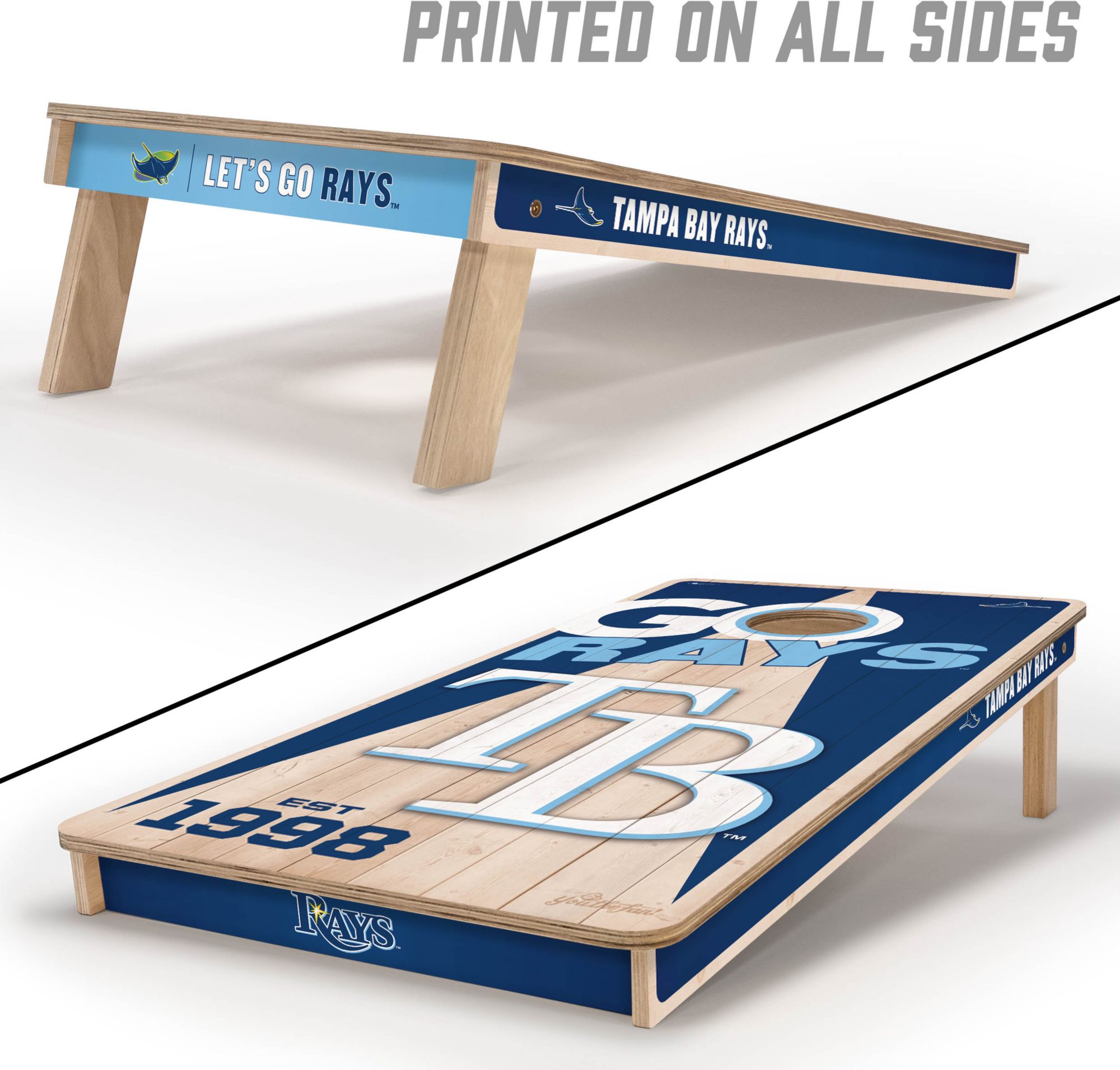 YouTheFan Tampa Bay Rays 2' x 4' Cornhole Boards product image