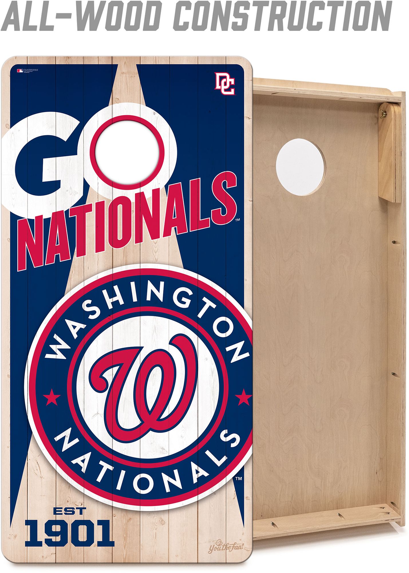 YouTheFan Washington Nationals 2' x 4' Cornhole Boards product image