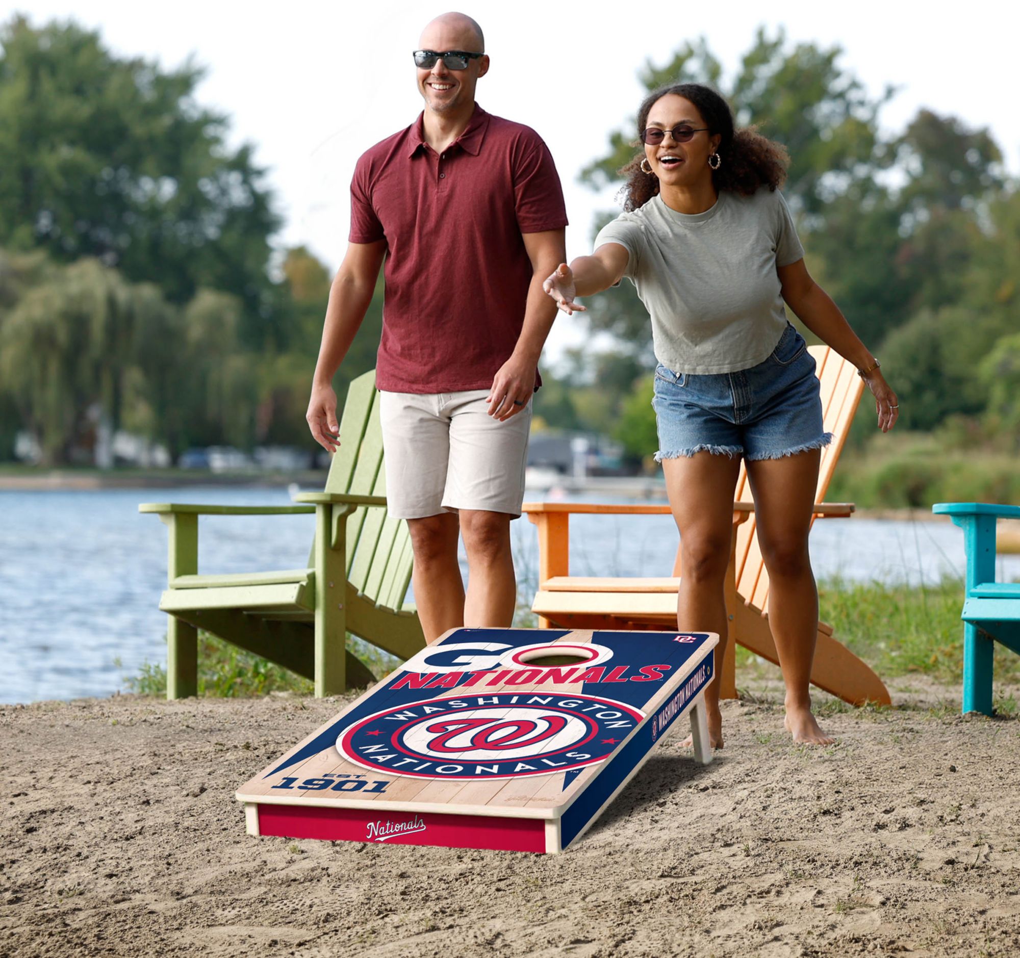 YouTheFan Washington Nationals 2' x 4' Cornhole Boards product image