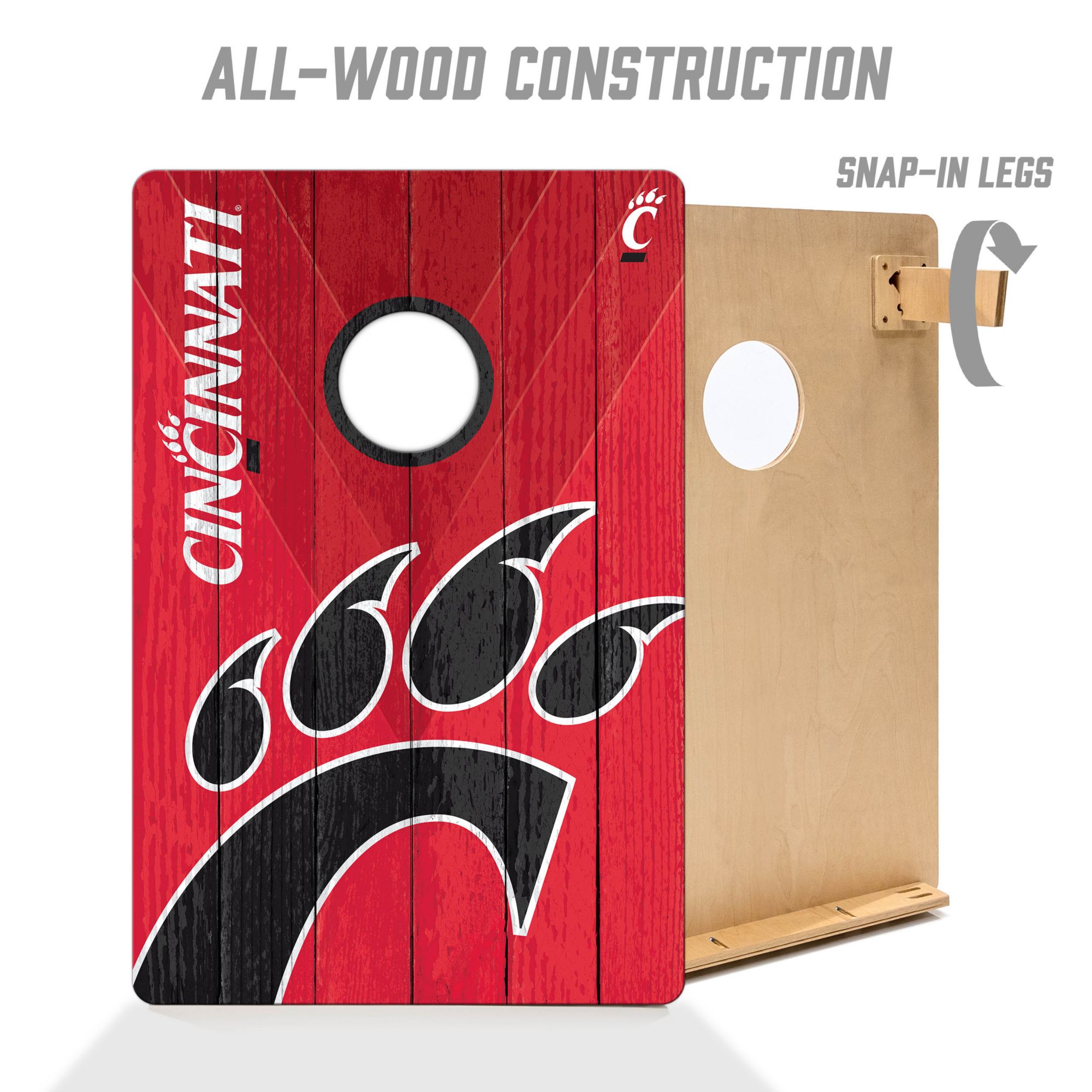 YouTheFan Cincinnati Bearcats 2' x 3' Cornhole Boards product image