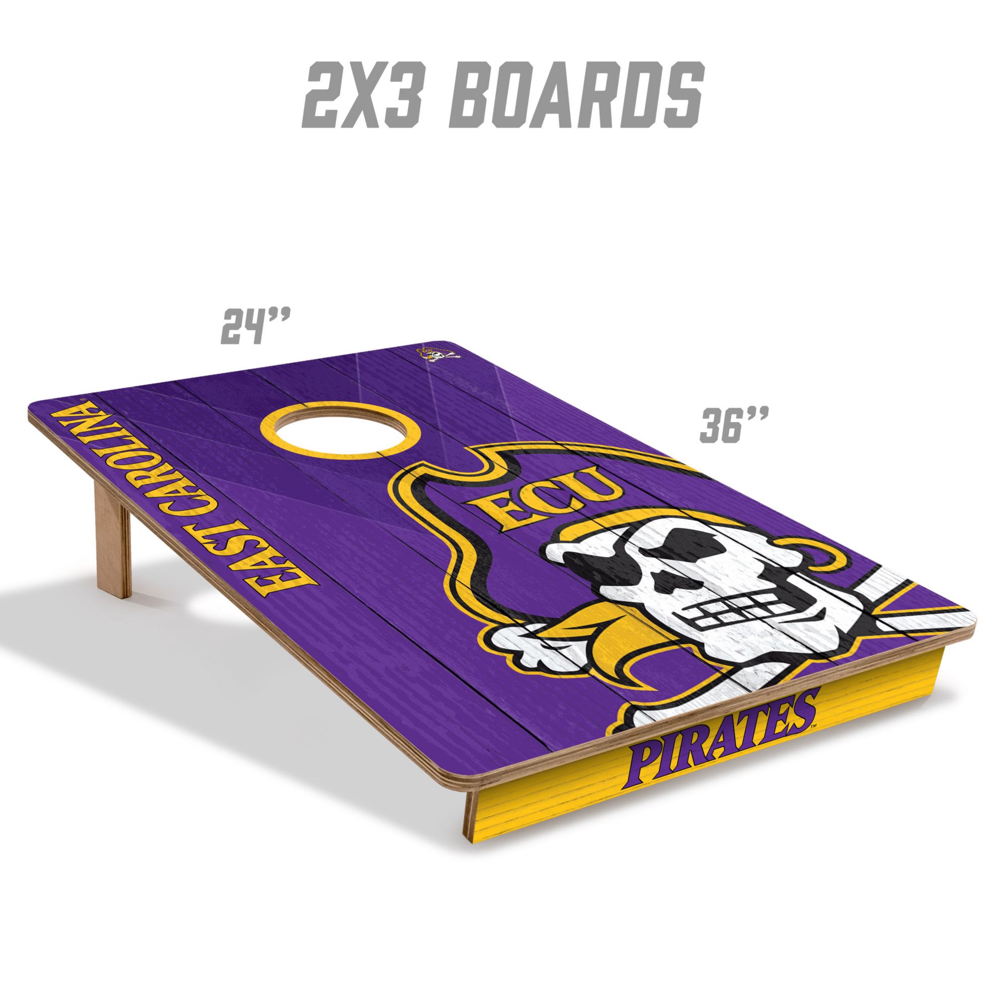 YouTheFan East Carolina Pirates 2' x 3' Cornhole Boards product image